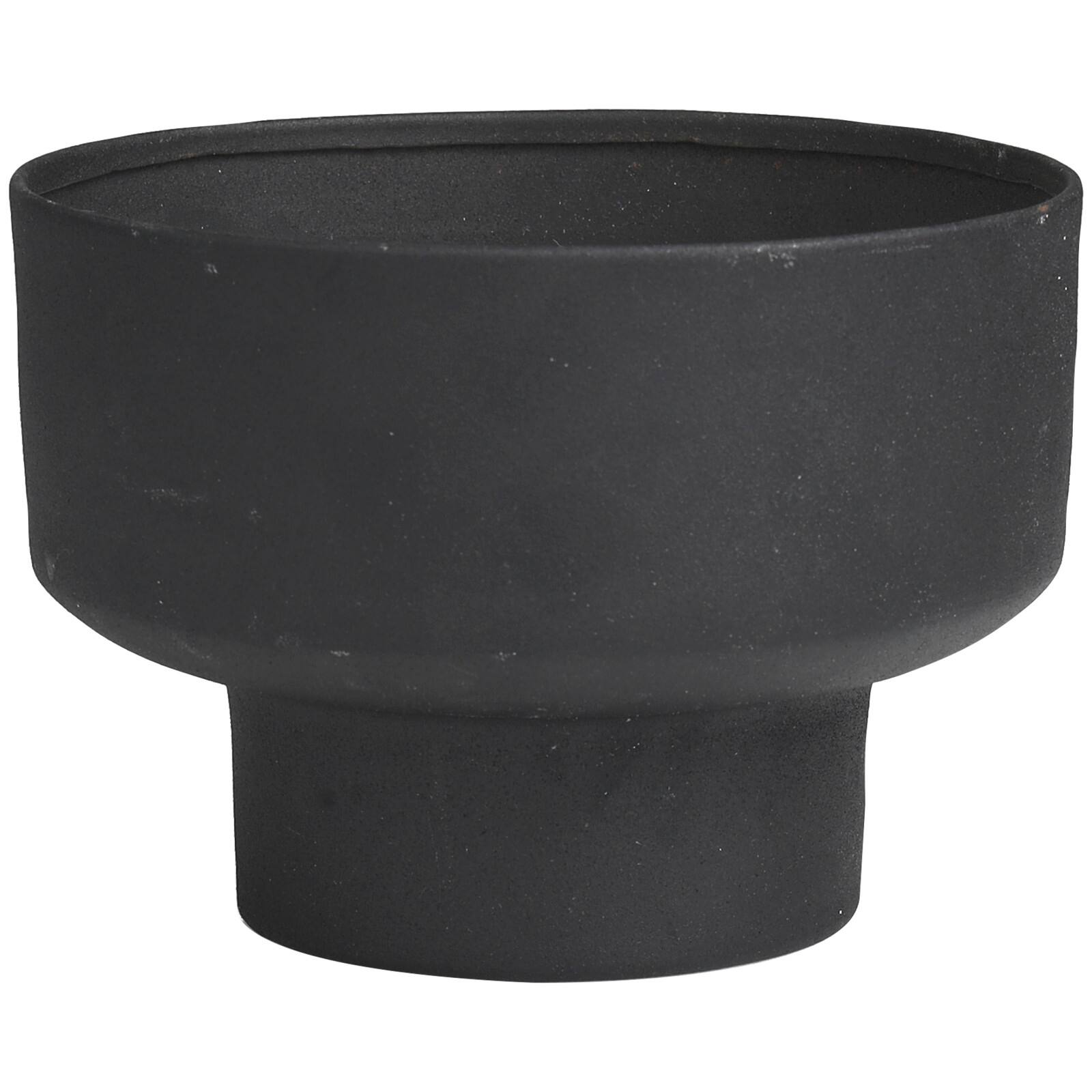 White Wax Campfire Scented Candle with Elevated Matte Black Container