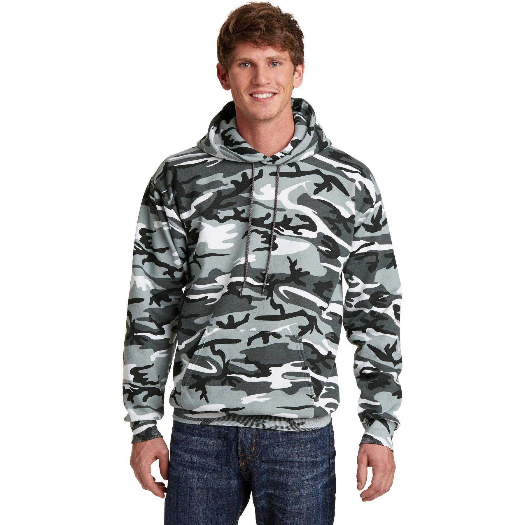 Port & Company® Camo Core Fleece Pullover Hooded Sweatshirt