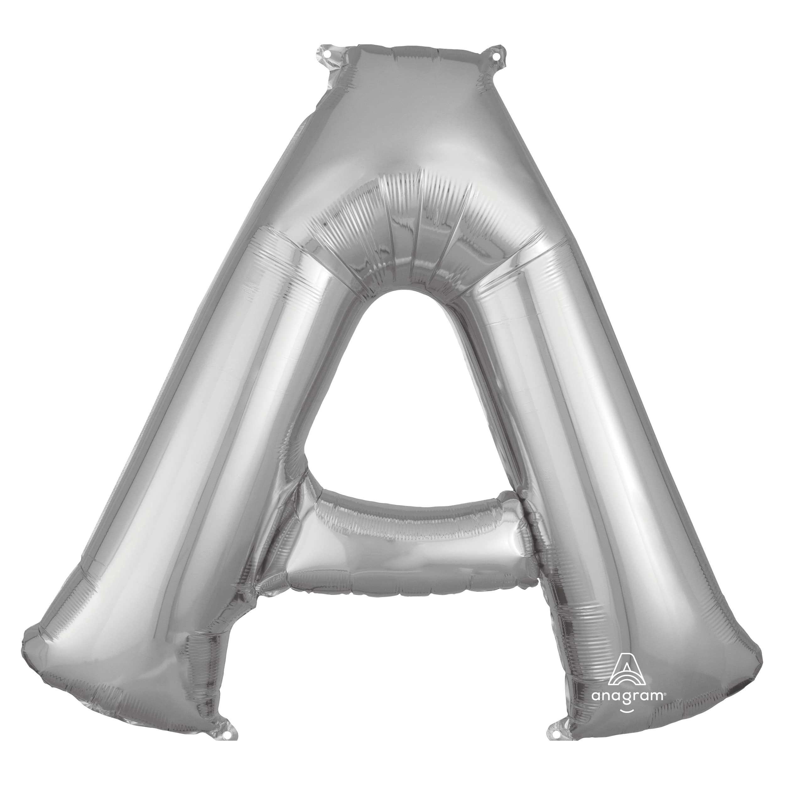 Ballon métallisé en forme de lettre argentée de 81,2 cm