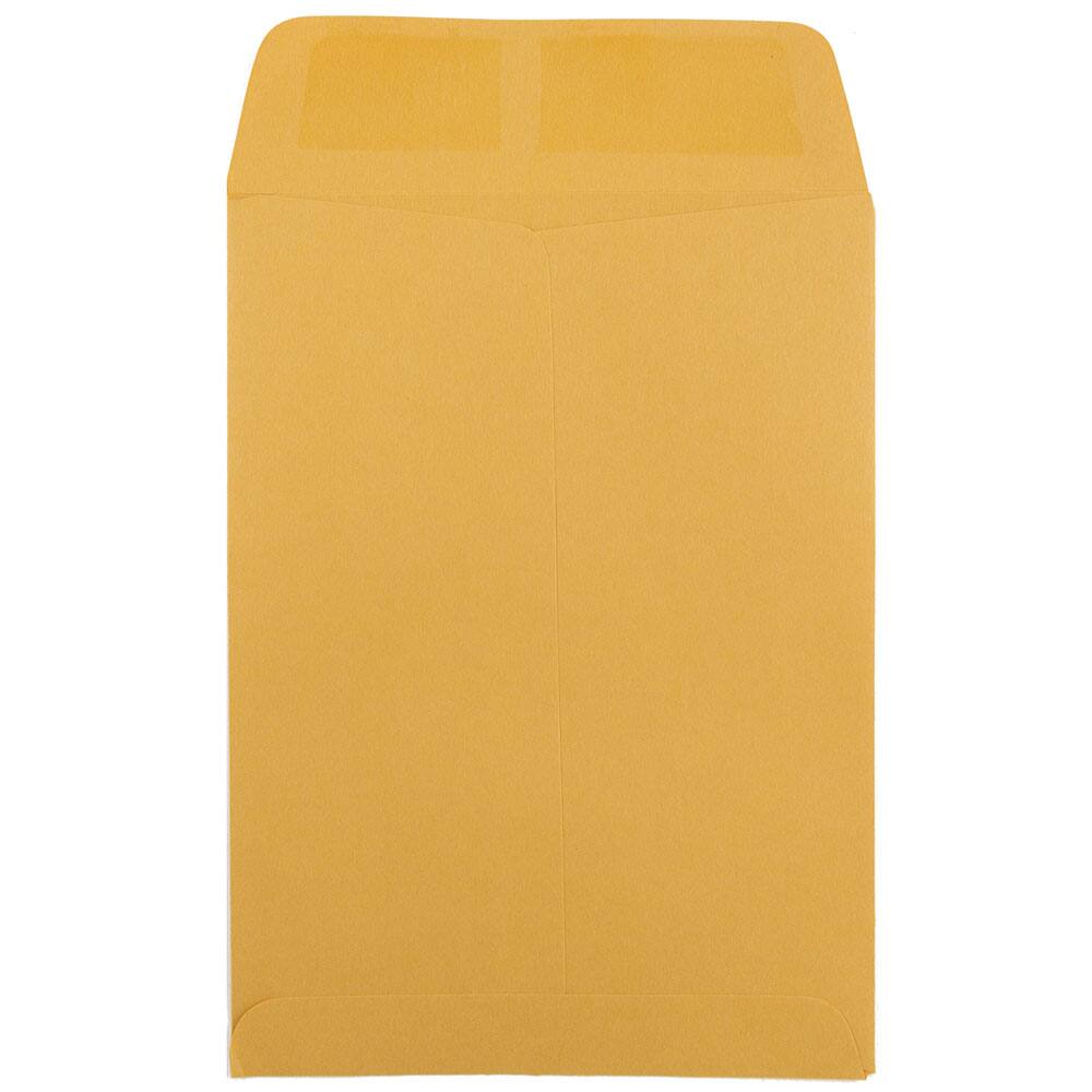 JAM Paper 5.5" x 7.5" Brown Kraft Open End Recycled Catalog Manila