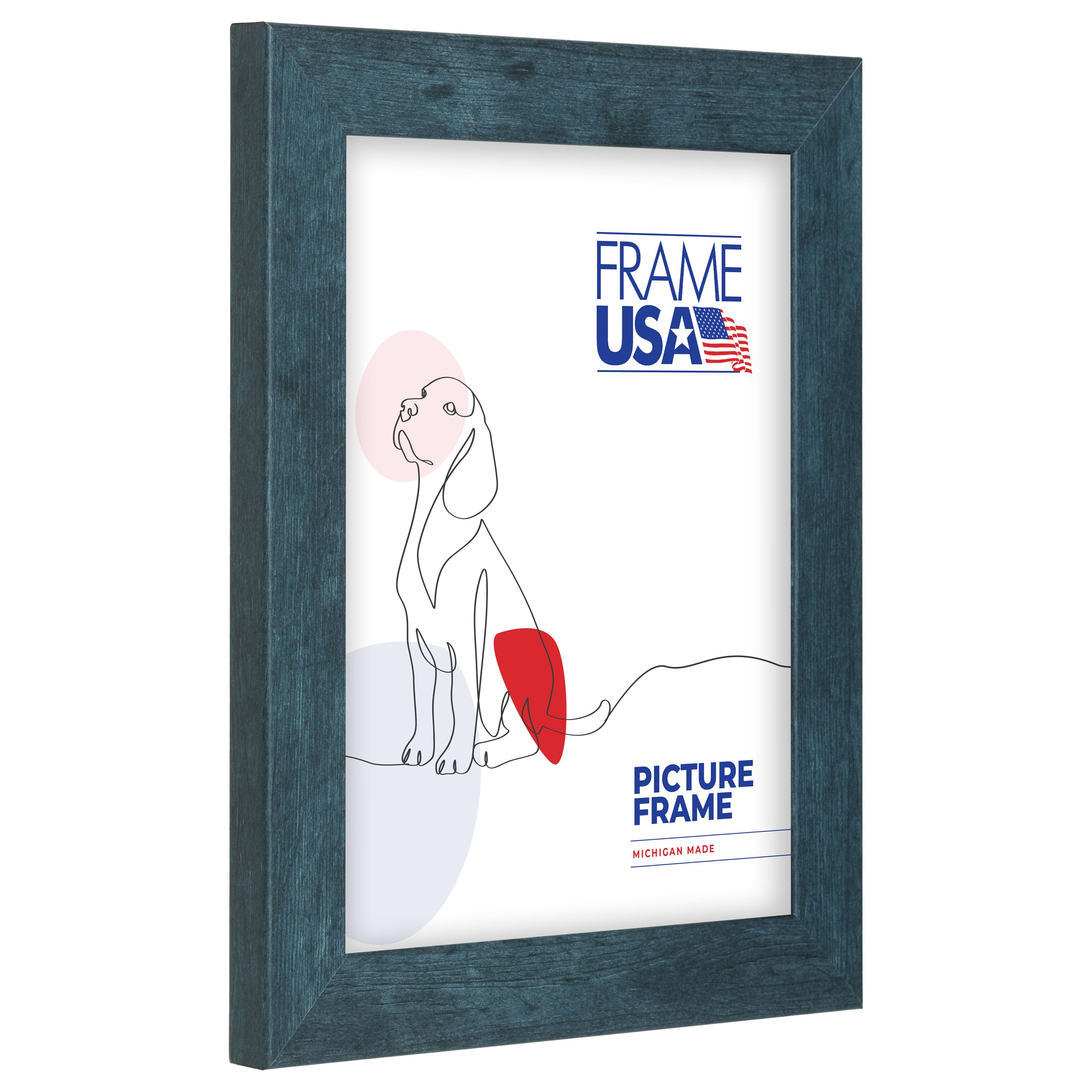 Frame USA Rustic Blue Single Image Picture Frame