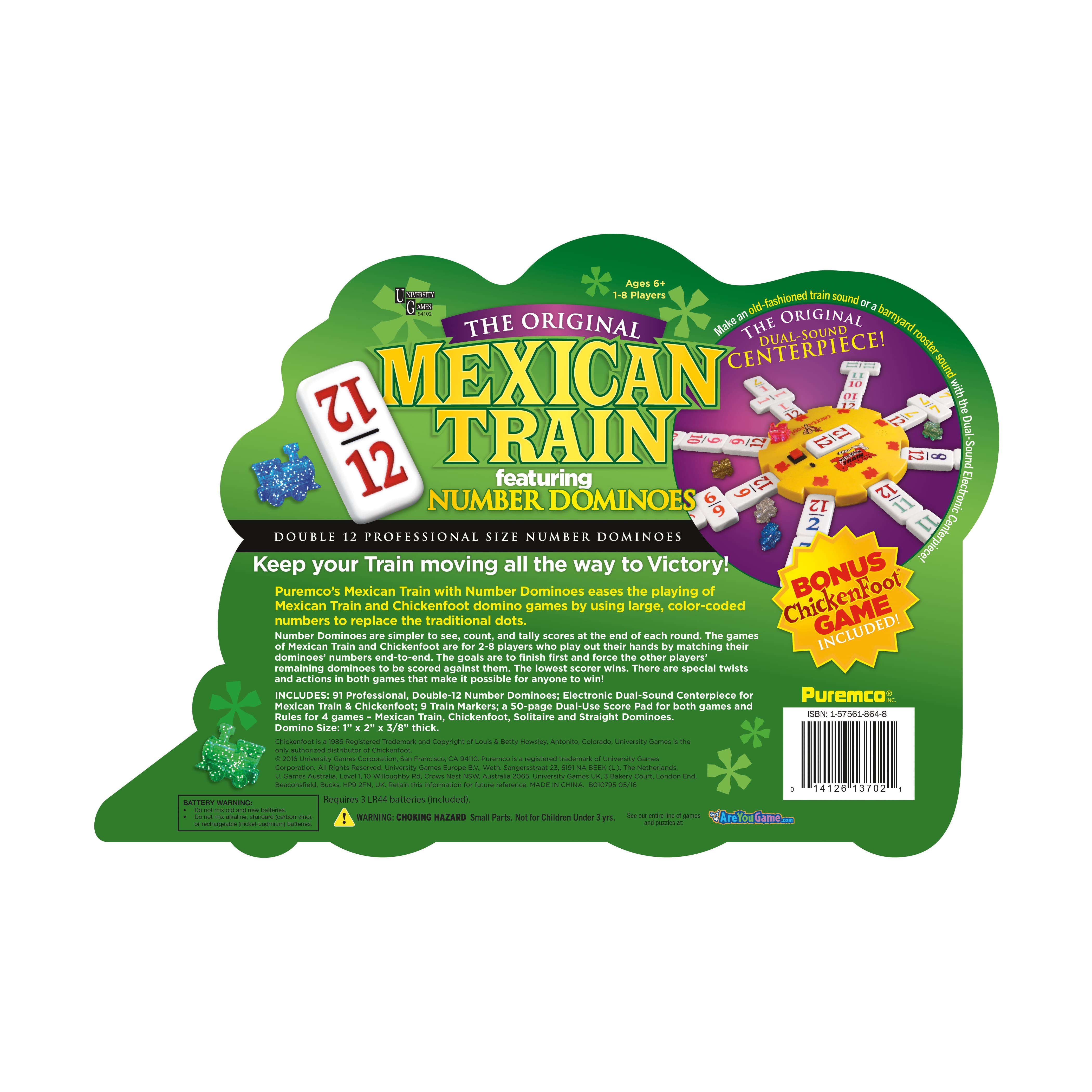 Puremco The Original Mexican Train Deluxe Set with Bonus Chickenfoot® Game