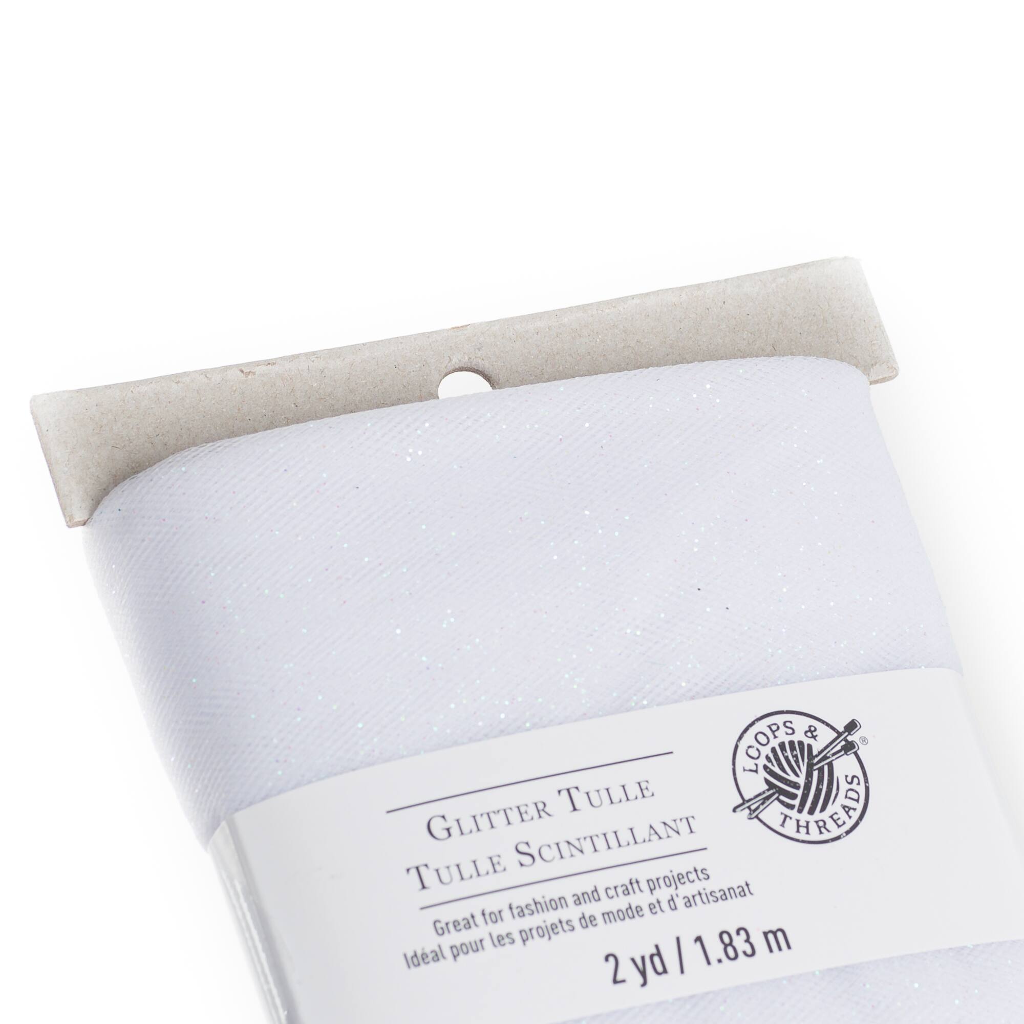 12 Pack: Glitter Tulle Bundle by Loops & Threads®