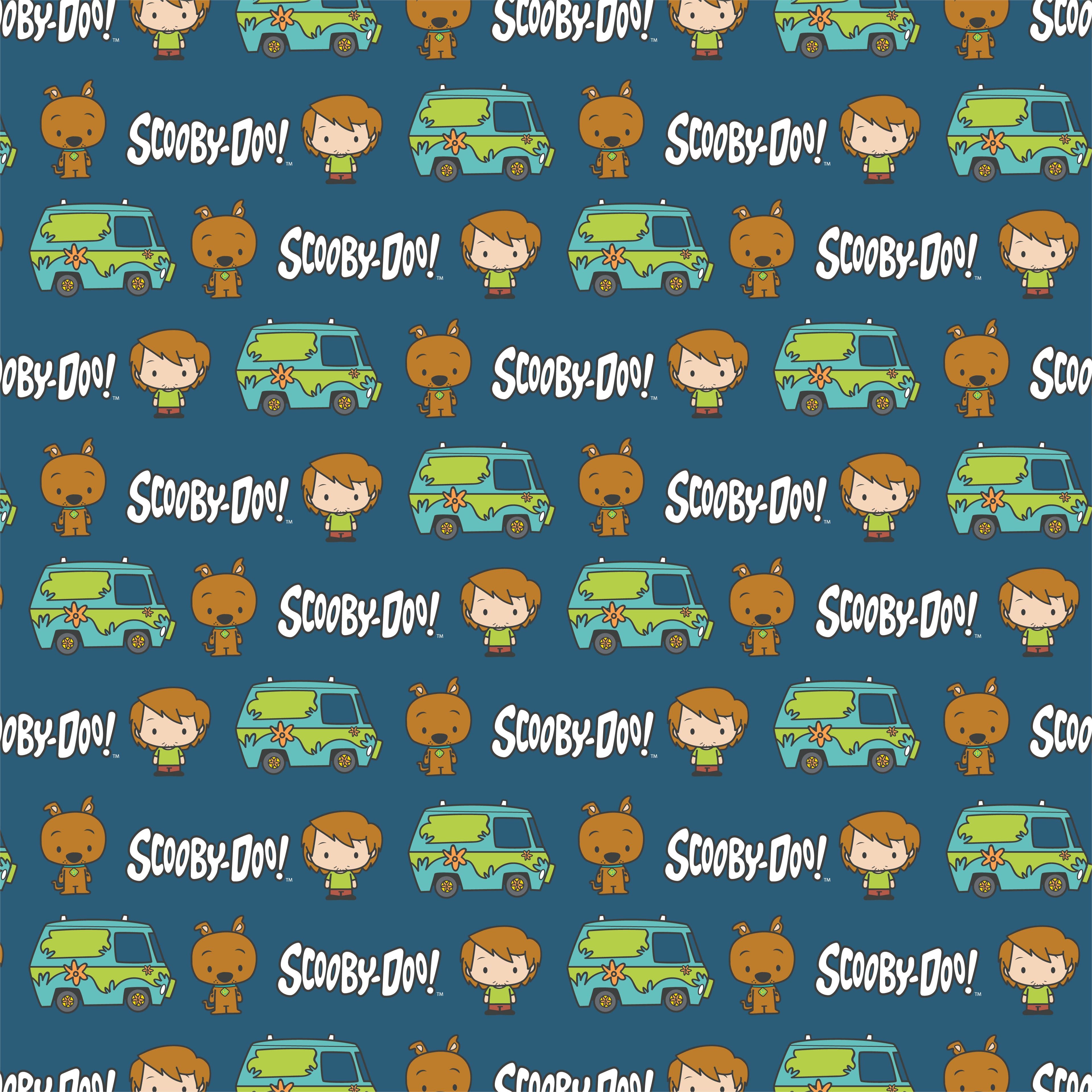 Scooby-Doo Chibi Mystery Van Cotton Fabric