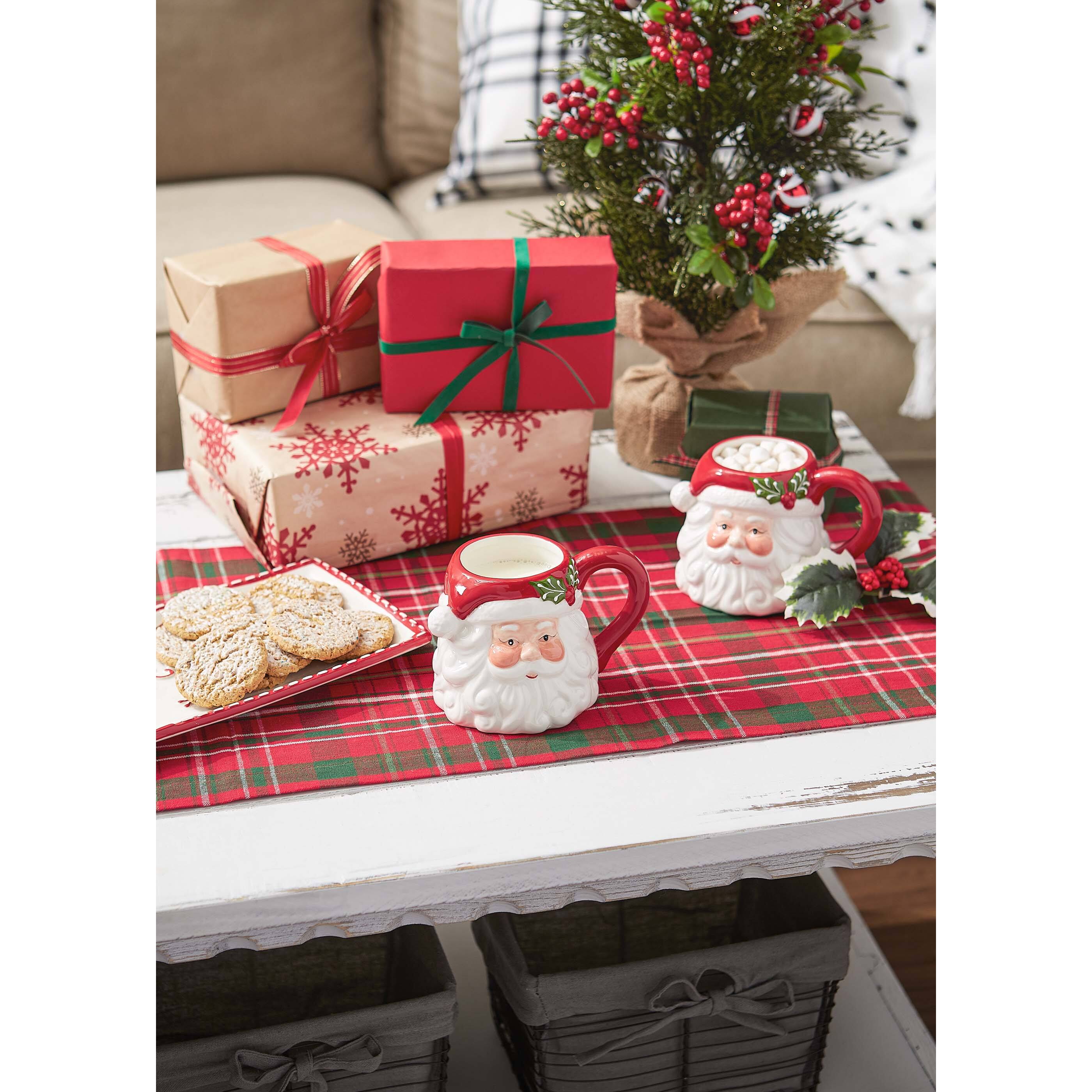 DII&#xAE; 14oz. Santa Ceramic Mugs, 2ct.