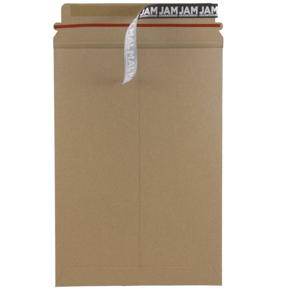 JAM Paper 6&#x22; x 8&#x22; Brown Kraft Flat Photo Mailer Peel &#x26; Seal Closure Envelopes, 6ct.