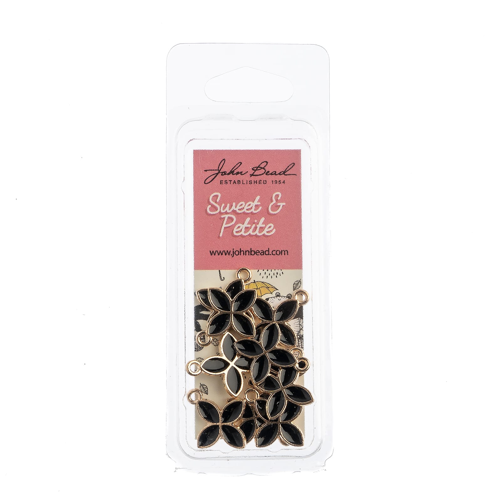 John Bead Sweet &#x26; Petite Four Petals Charms, 10ct.