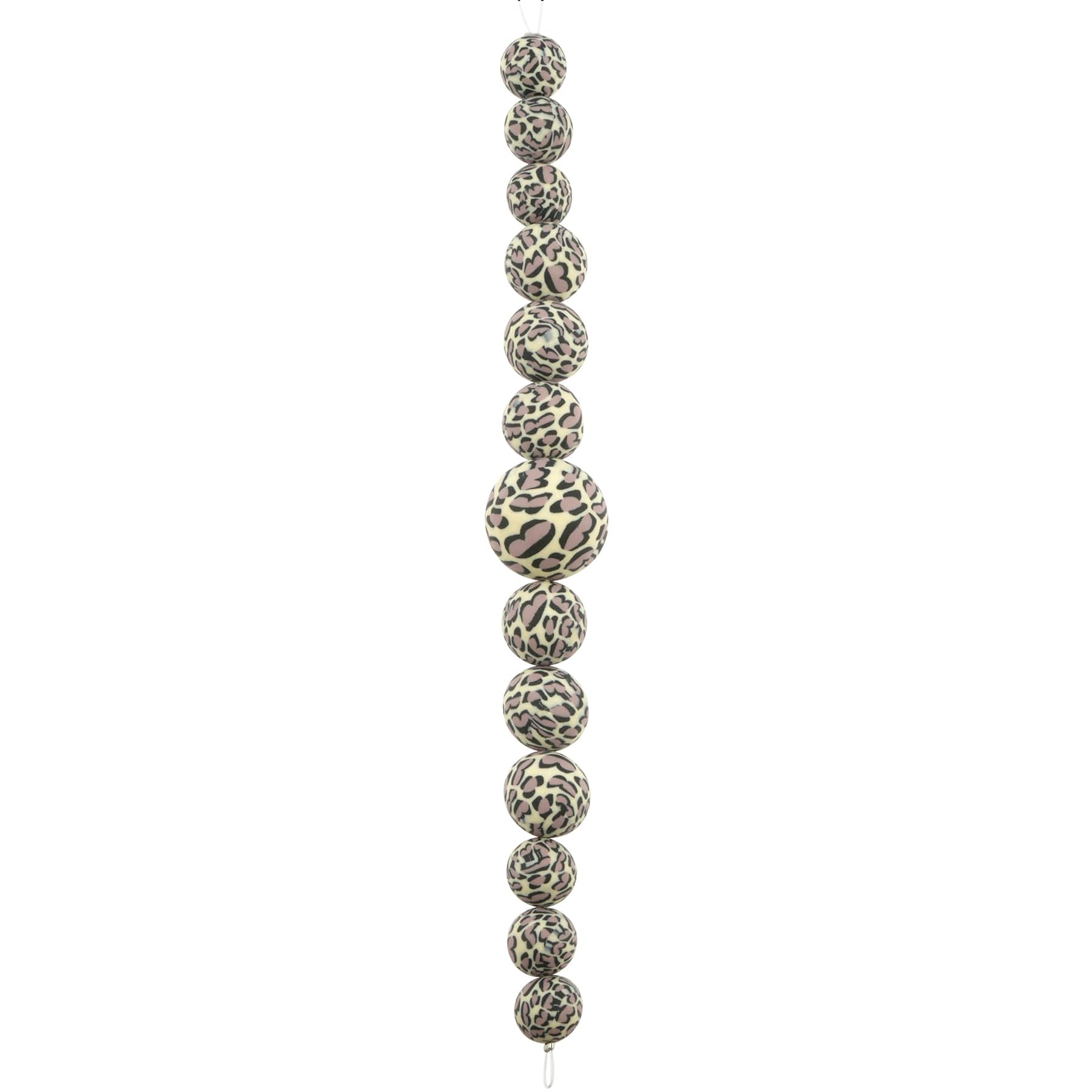 Leopard Clay Round Beads by Bead Landing&#x2122;