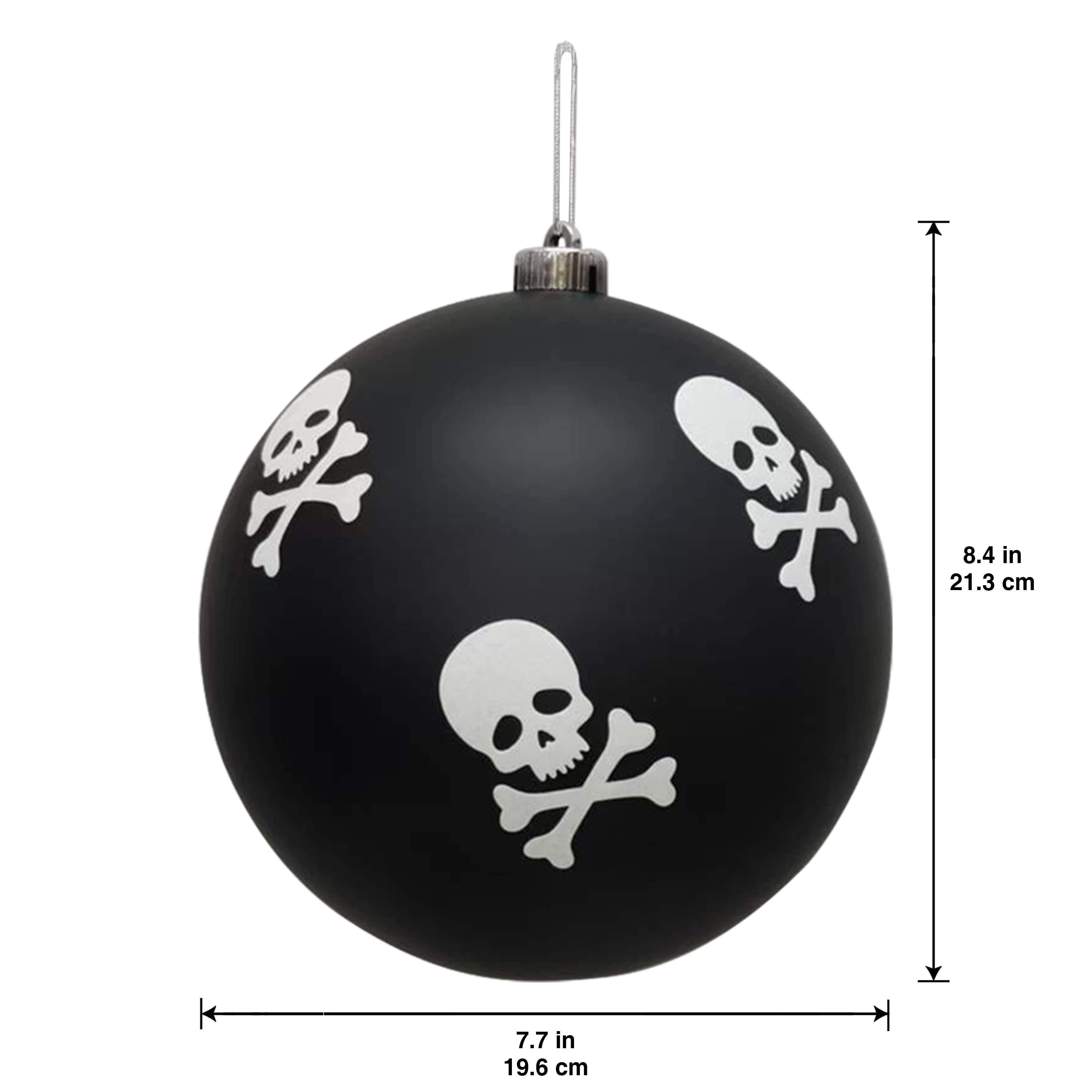 Giant Black & White Skulls Halloween Ornament by Ashland®
