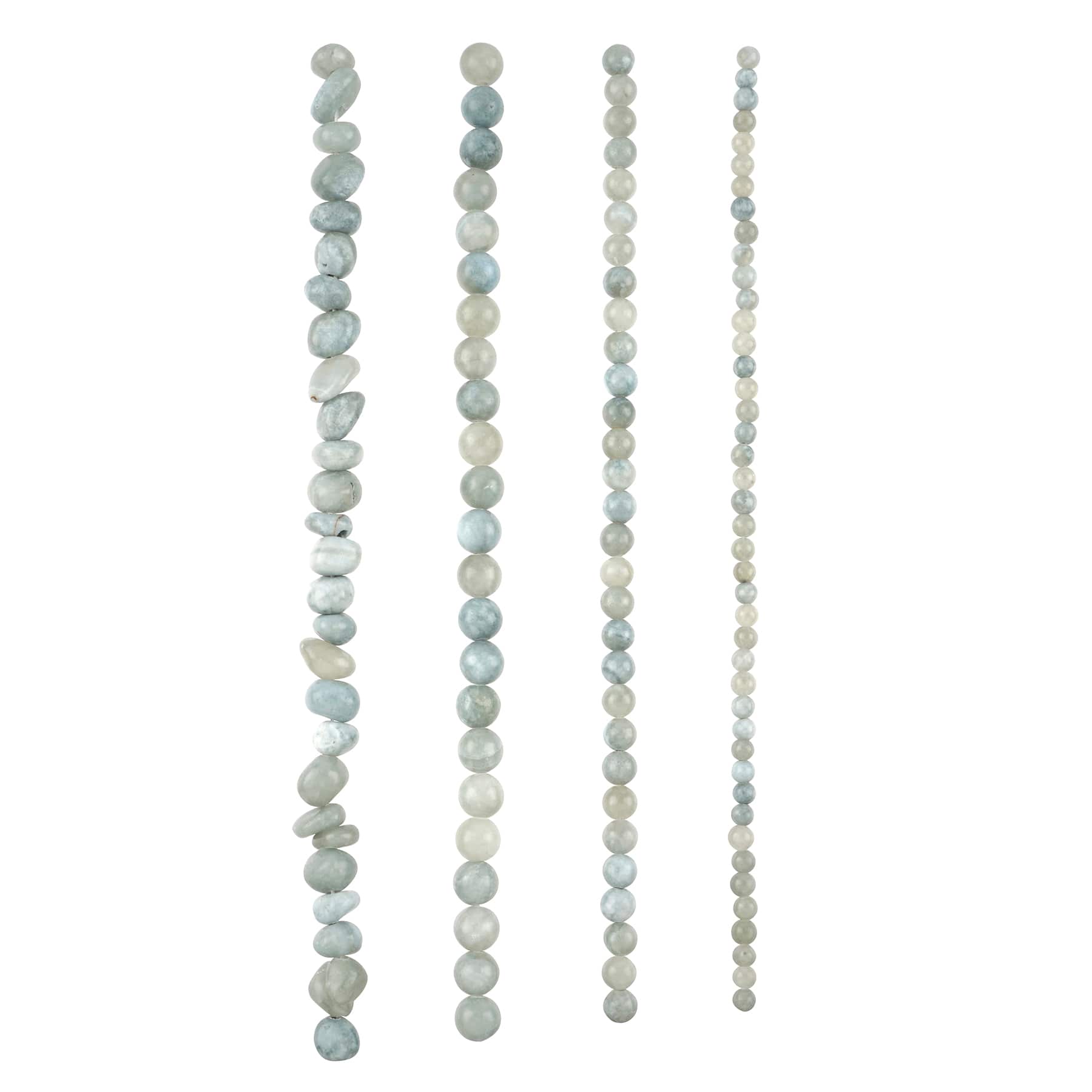 6 Pack: Light Blue Quartz Beads by Bead Landing™