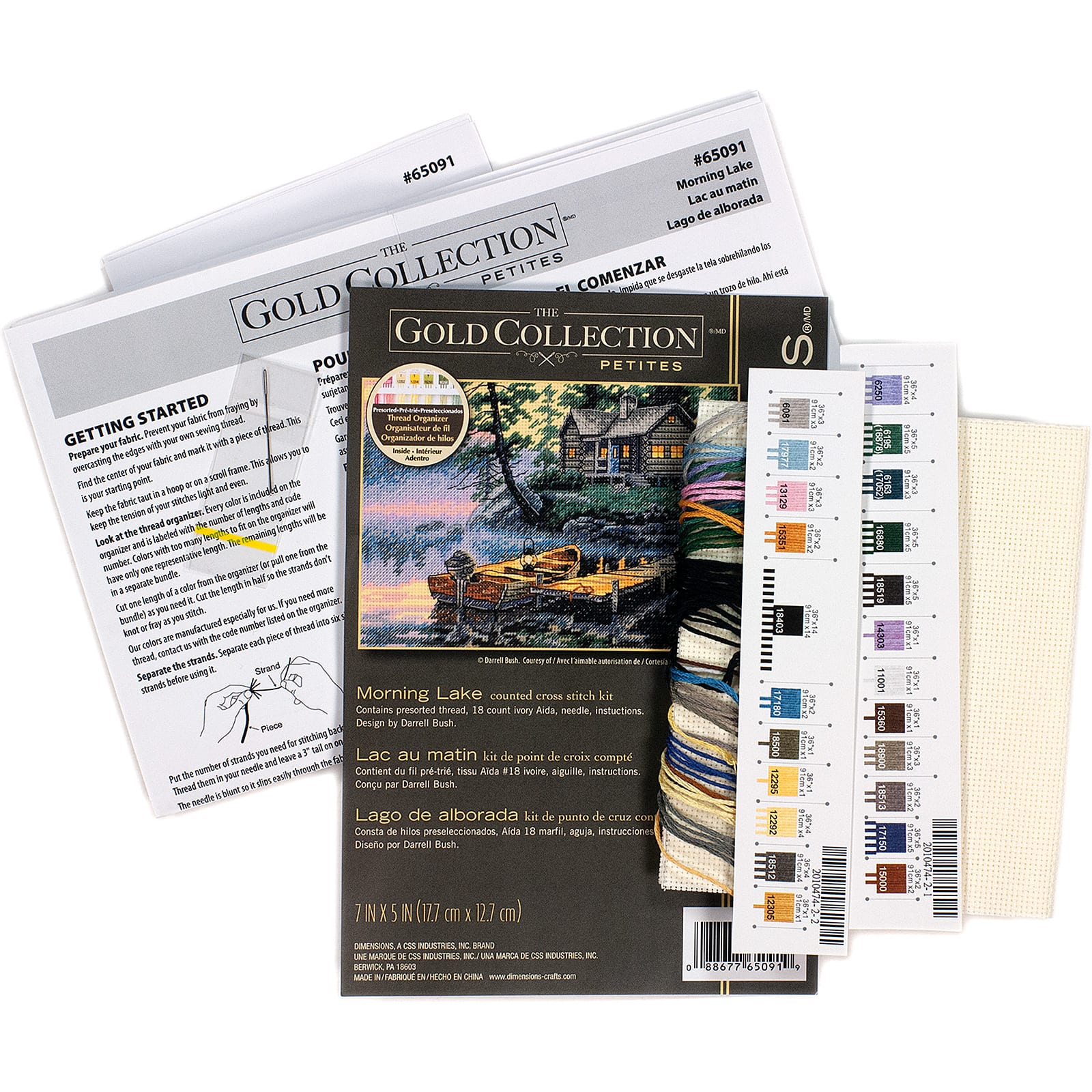 Dimensions&#xAE; Gold Petite Collection&#xAE; Morning Lake Counted Cross Stitch Kit