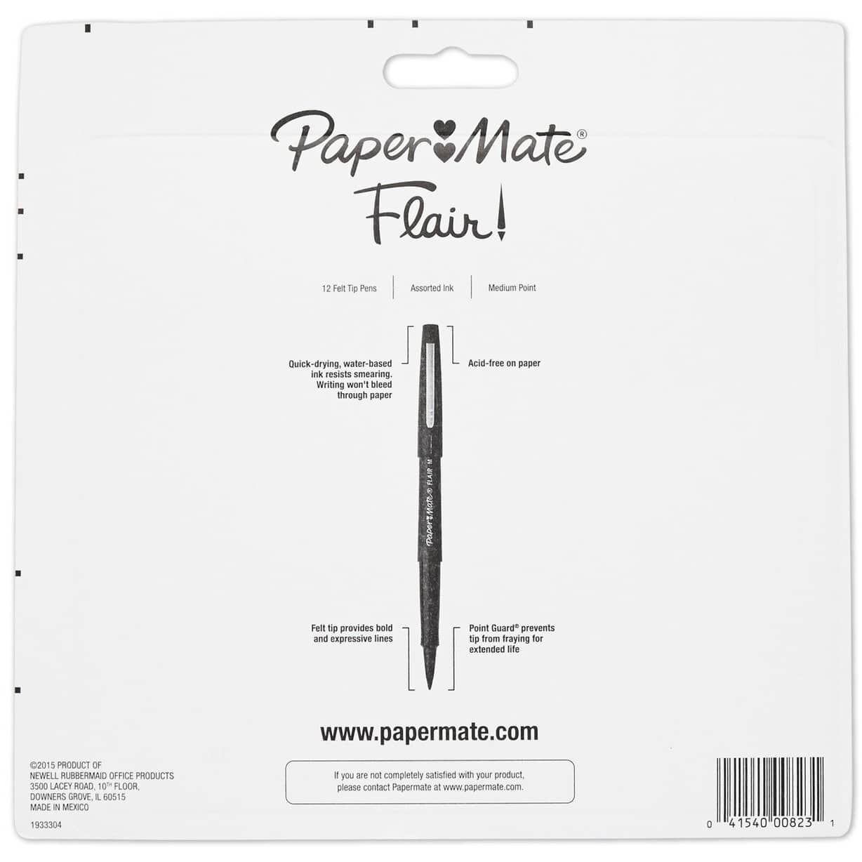 Paper Mate&#xAE; Flair&#xAE; Medium Tropical Vacation Felt Tip Pens, 12ct.