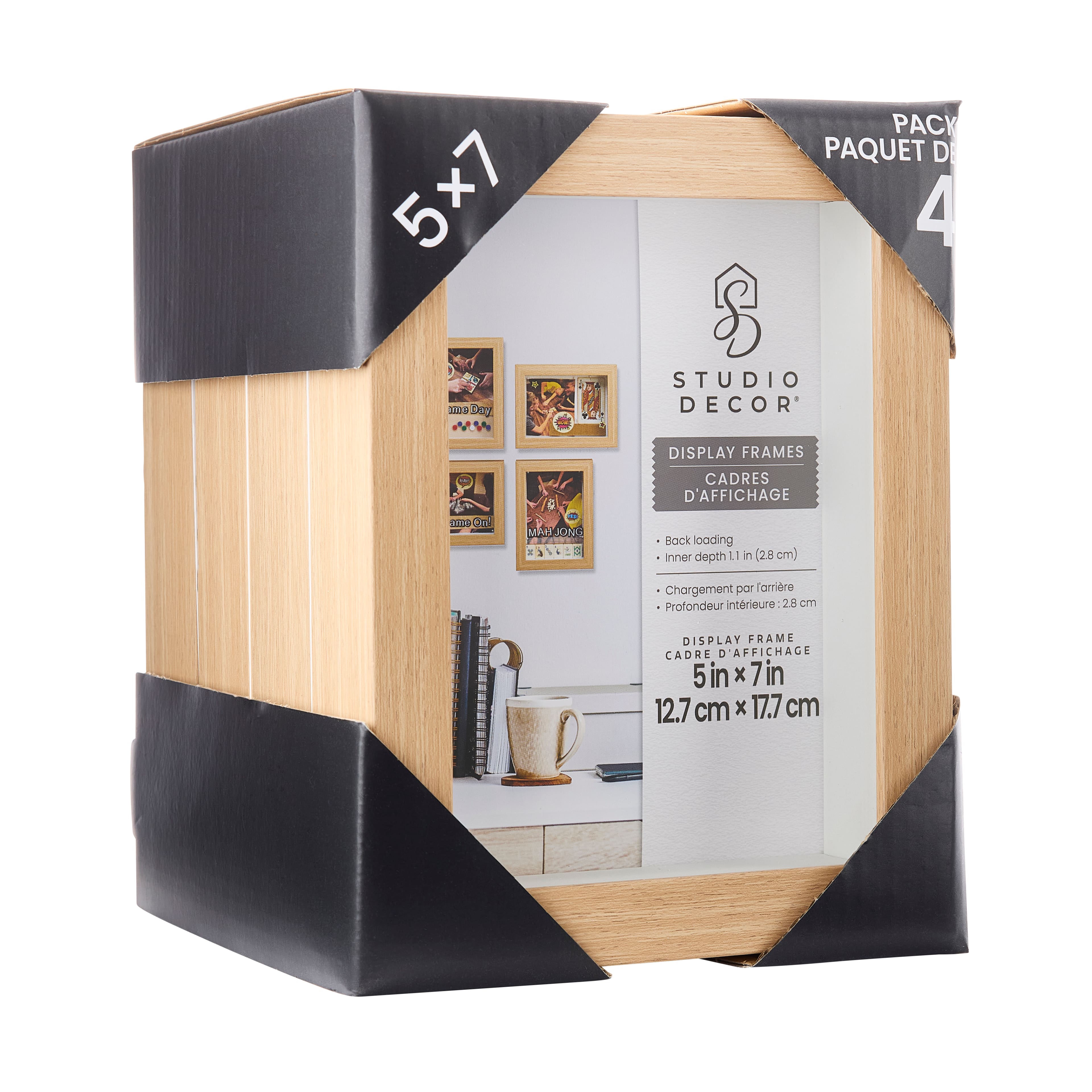 4 Pack 5" x 7" Natural Display Frame by Studio Décor®