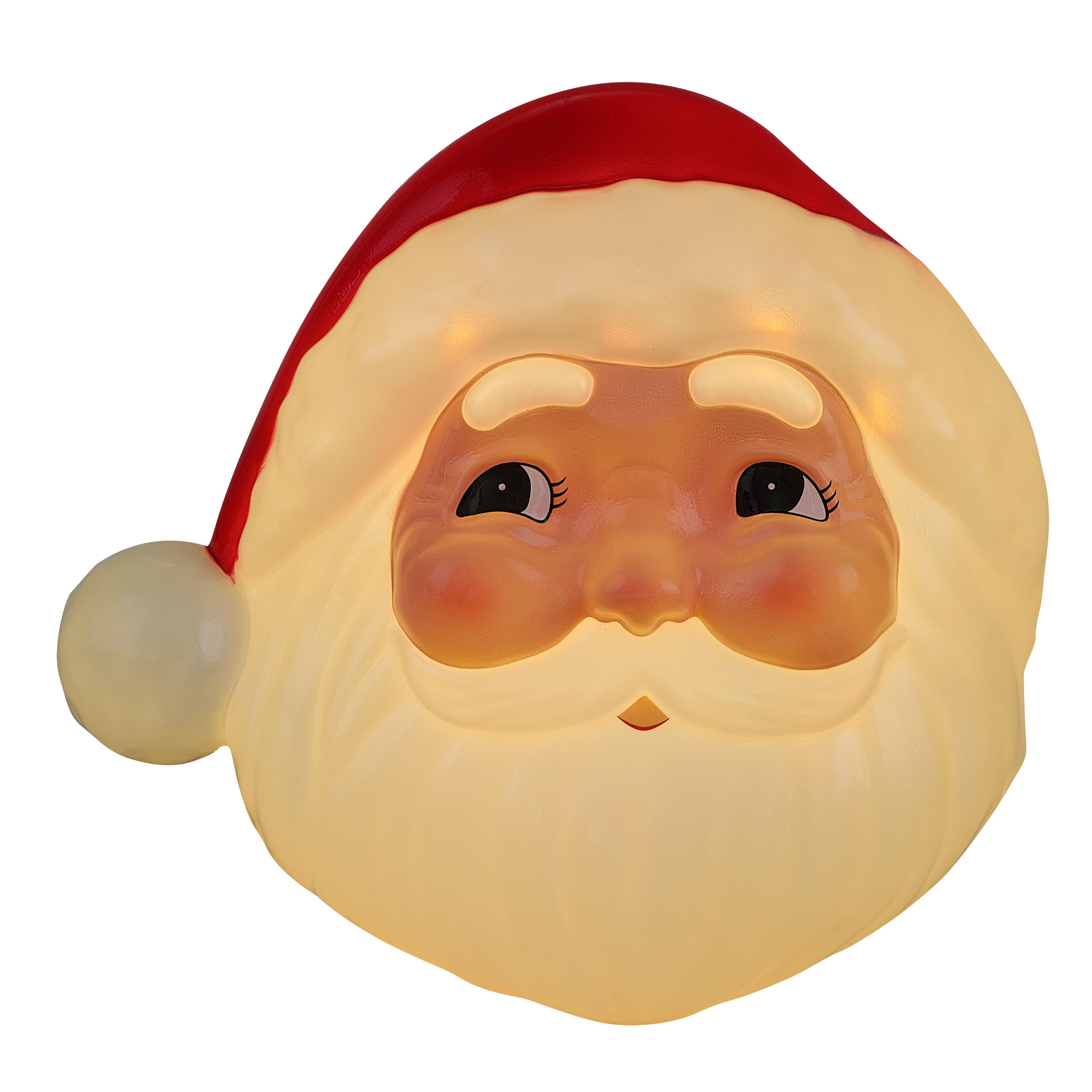 Mr. Christmas 12&#x22; Santa Blow Mold Lit Tree Topper
