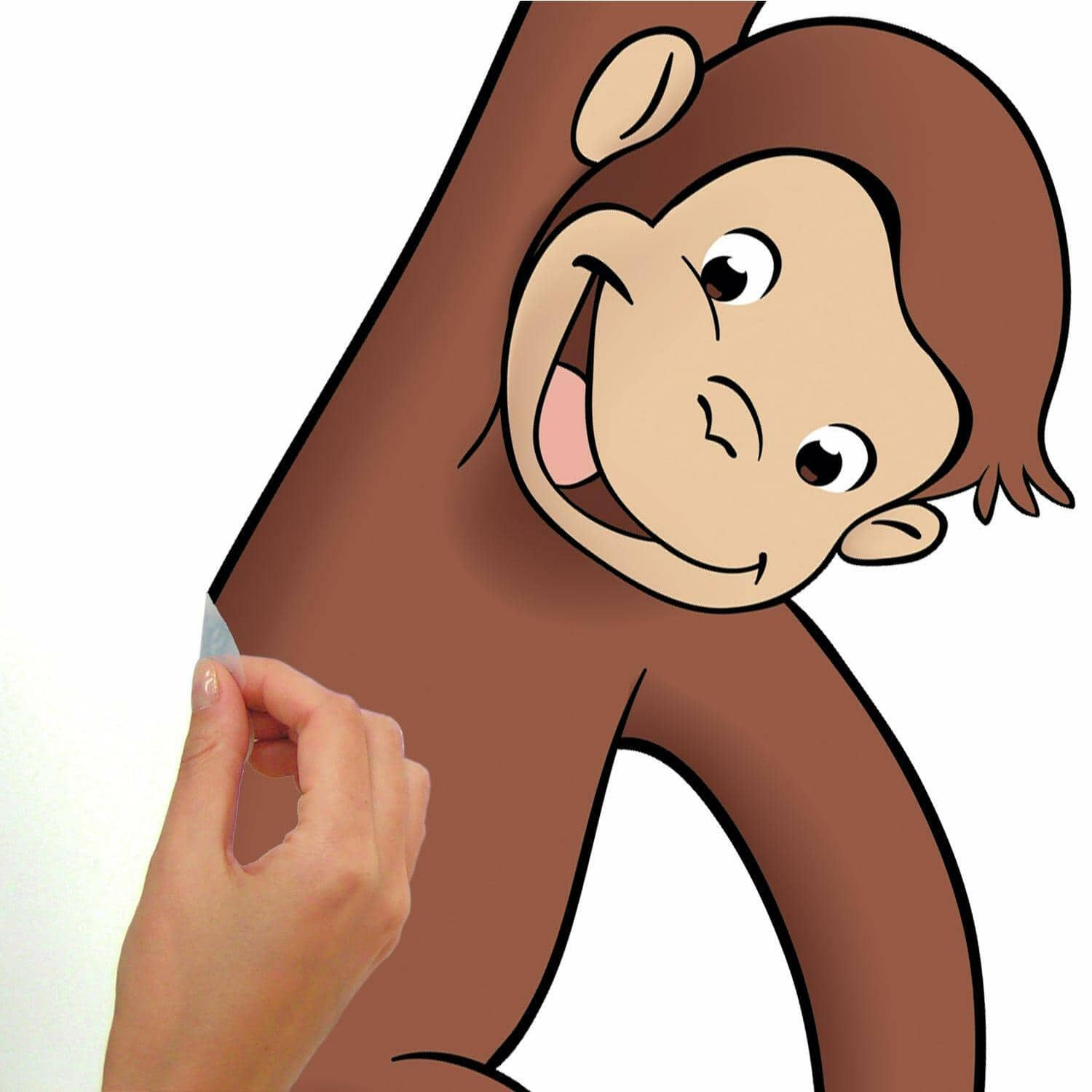 RoomMates Curious George Peel &#x26; Stick Giant Wall Decal