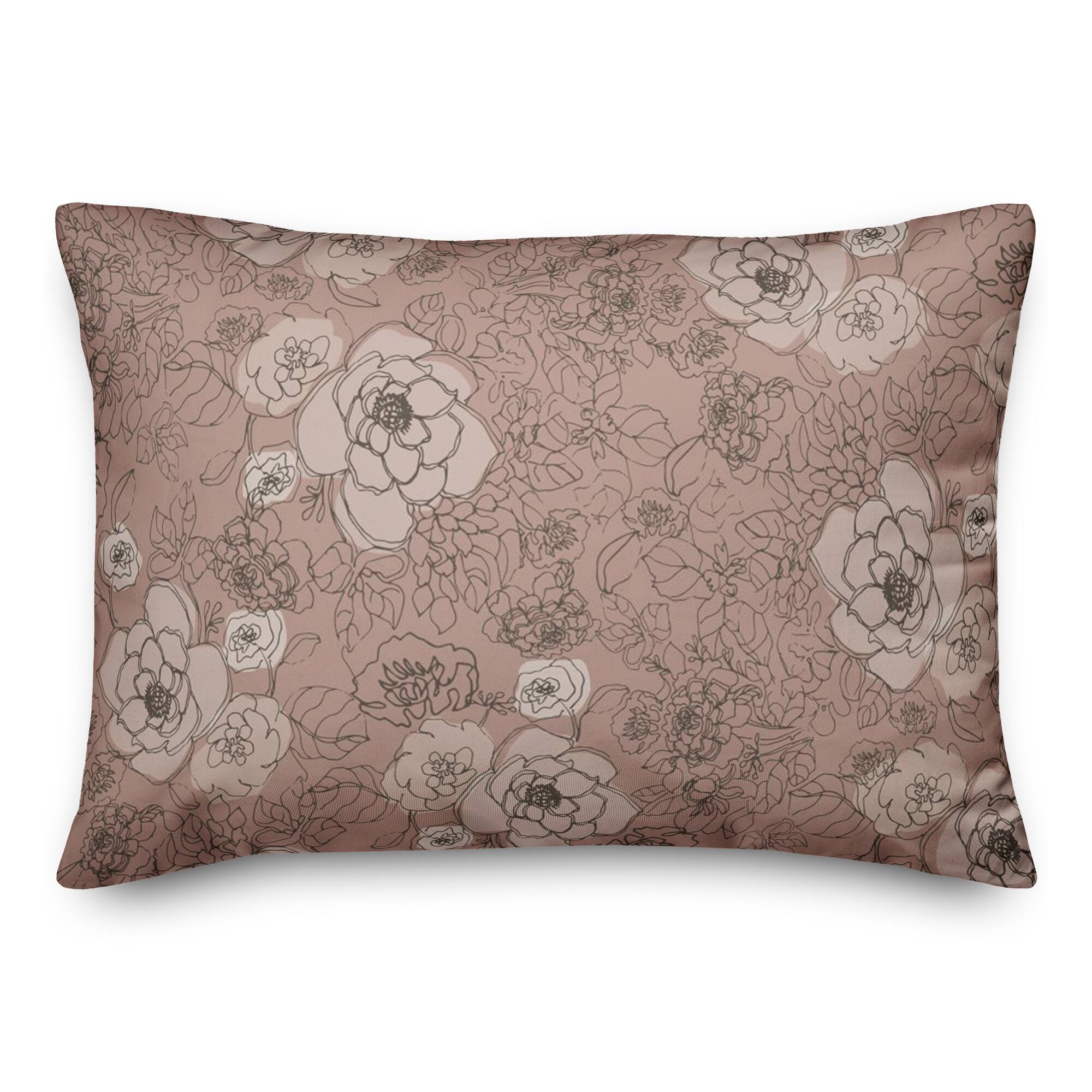 Multi Floral Throw Pillow