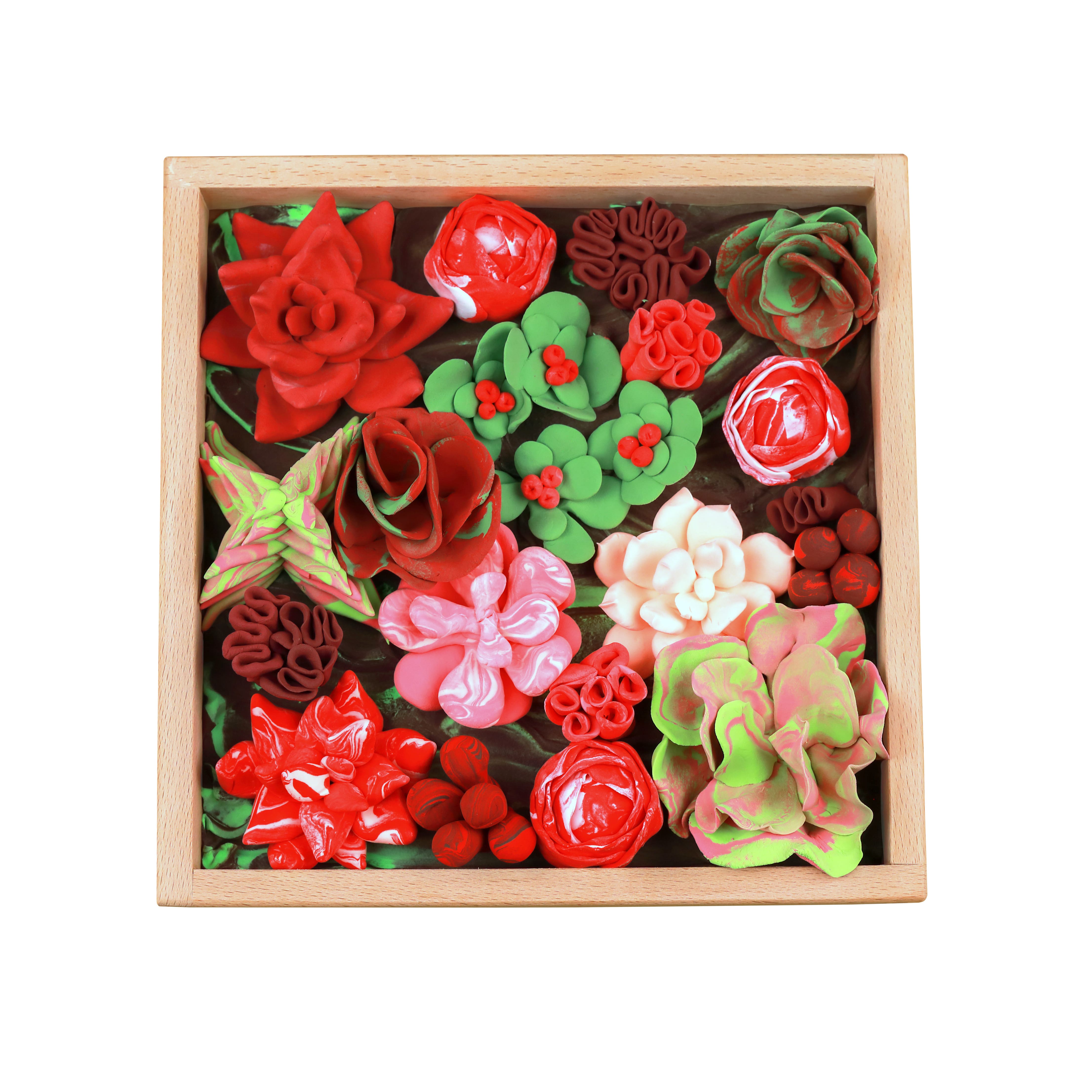 OKTO DIY Wood &#x26; Craft Passion Succulents Clay Kit