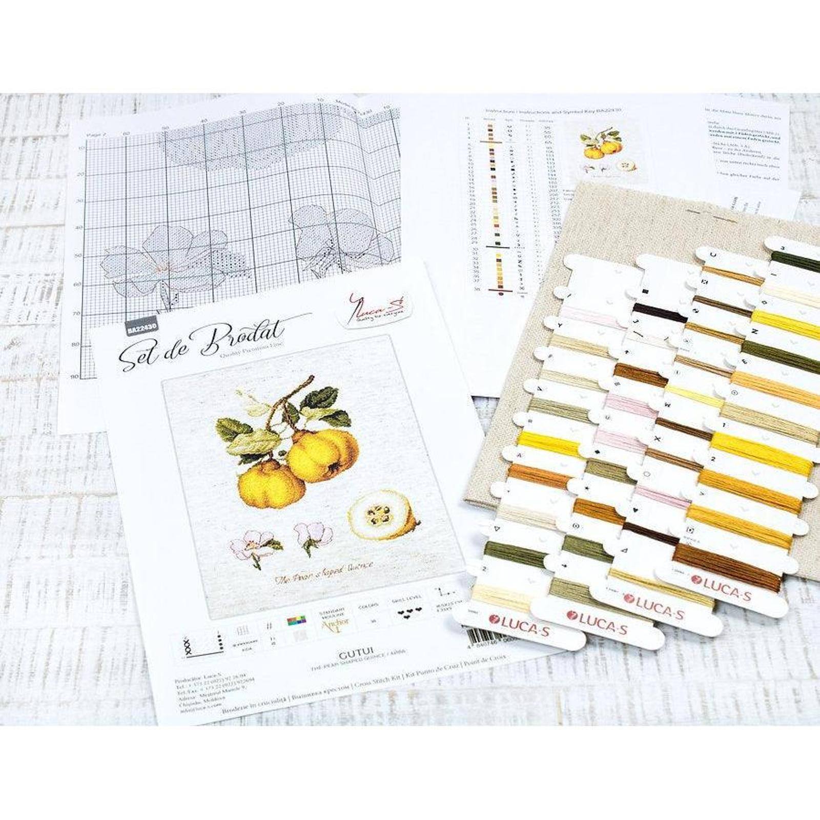 Luca-s The Pear Shaped Quince Counted Cross Stitch Kit