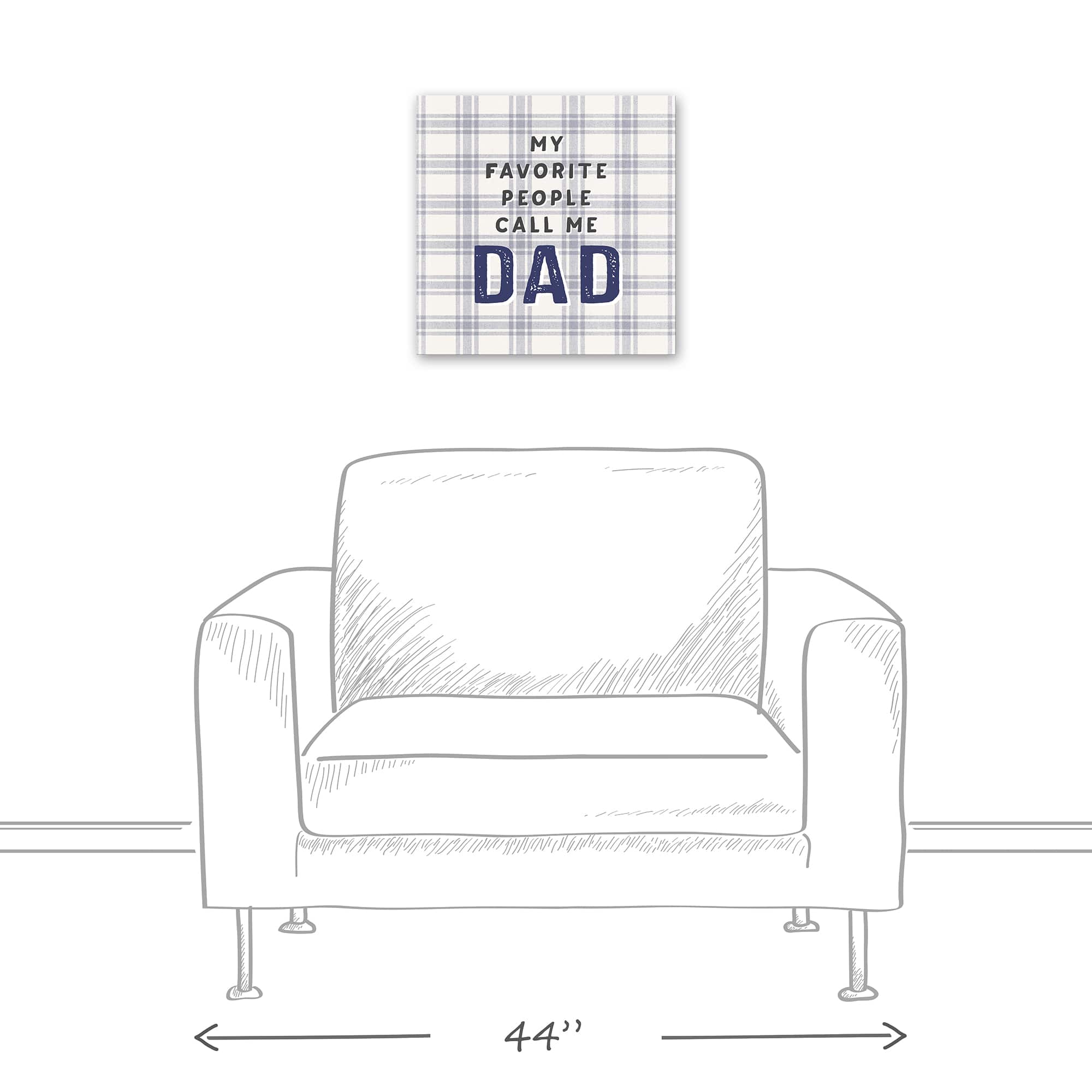 Favorite People Call Dad Canvas Wall Art