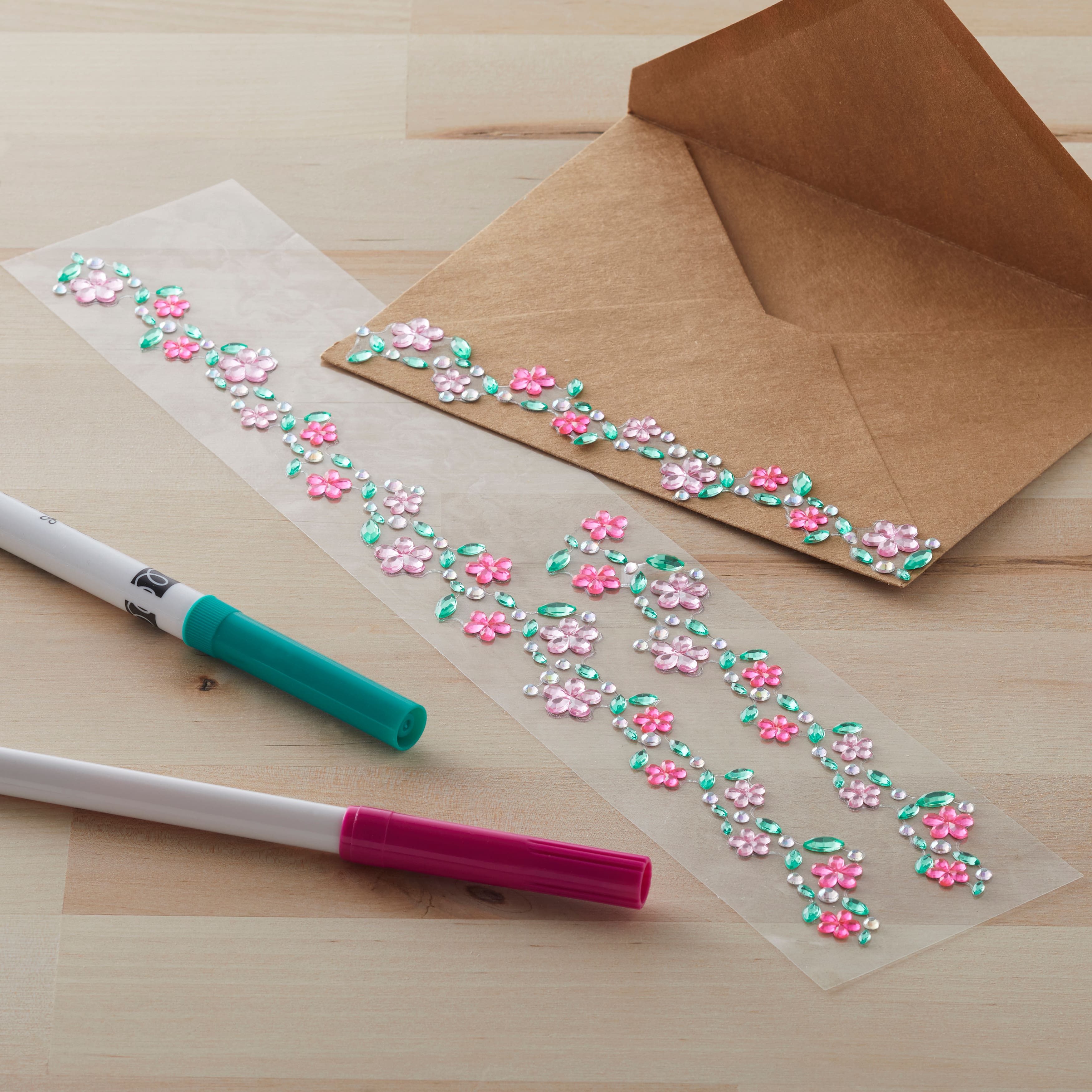 Flowers Strip Bling Stickers by Recollections&#x2122;