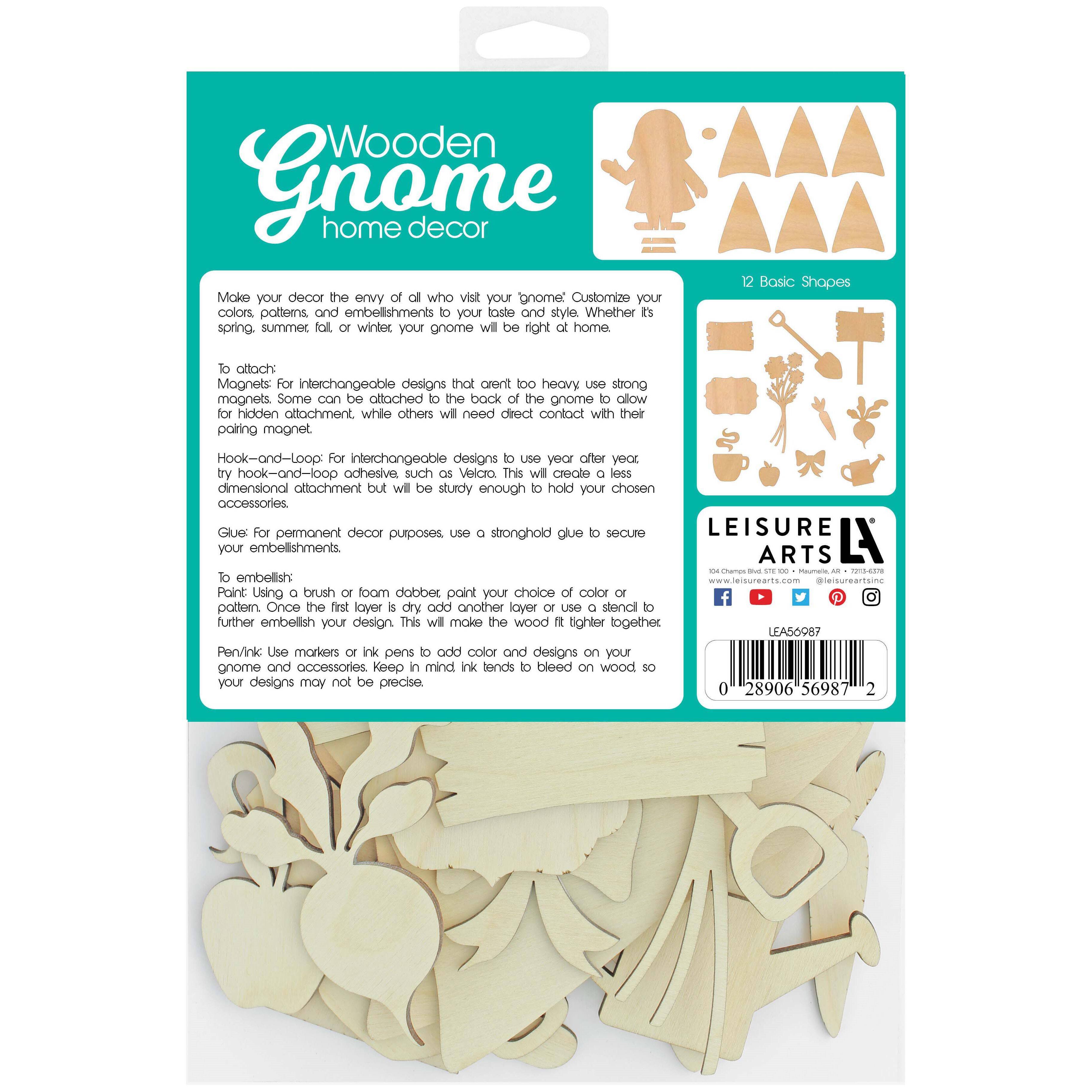 Leisure Arts&#xAE; Wooden Gnome Girl Basics Kit
