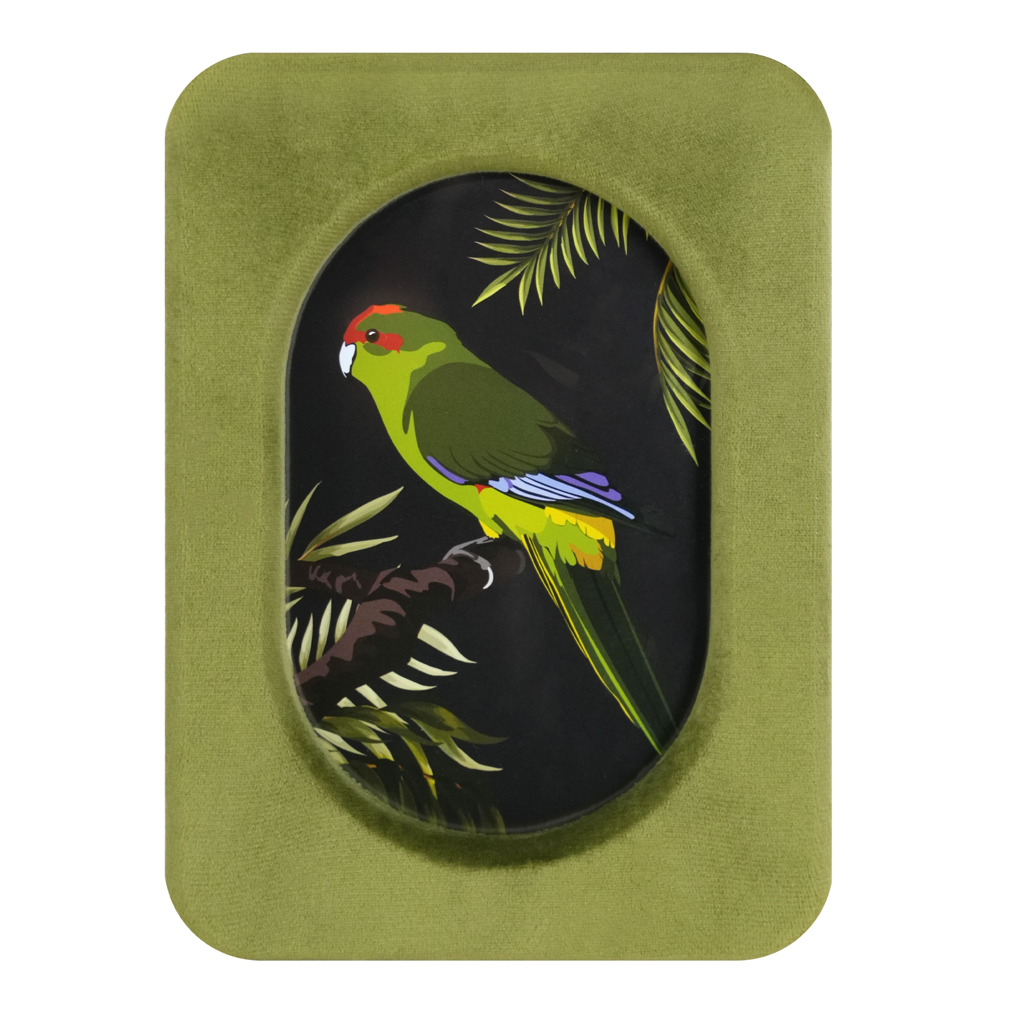 Safari 4" x 6" Velvet Frame with Round Opening by Ashland