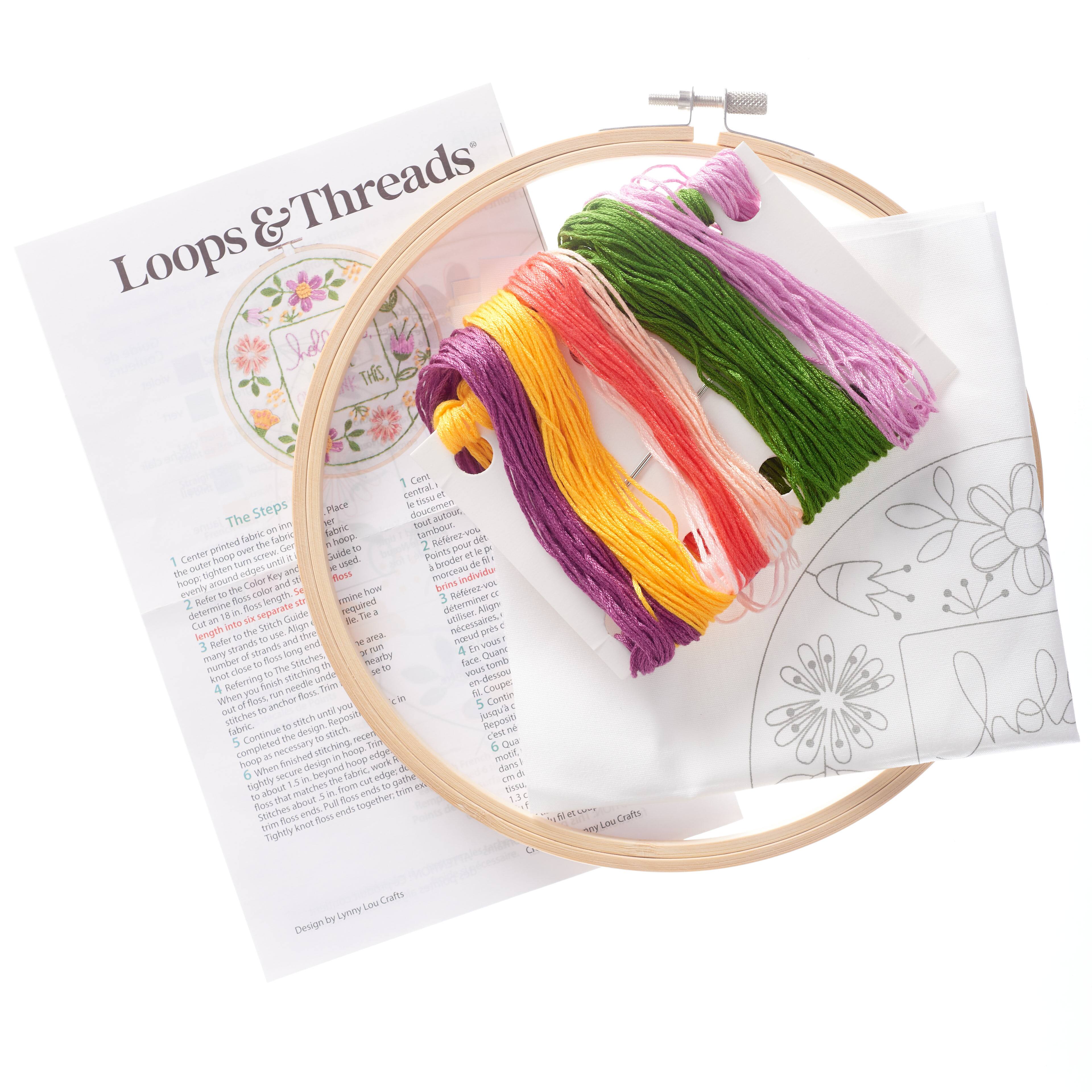 8" Overthink Embroidery Kit by Loops & Threads®