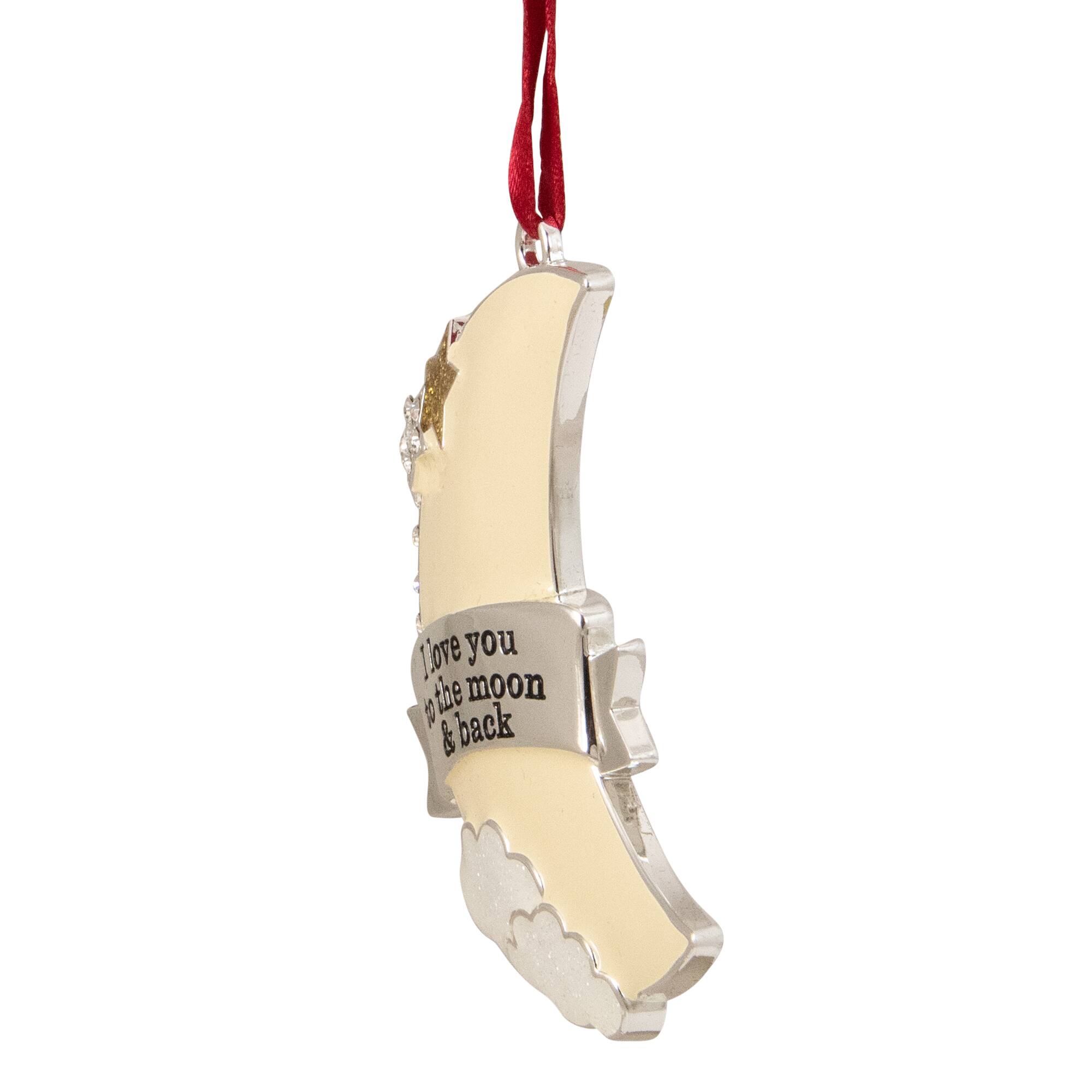3.25&#x22; &#x22;I Love You to the Moon &#x26; Back&#x22; Ornament