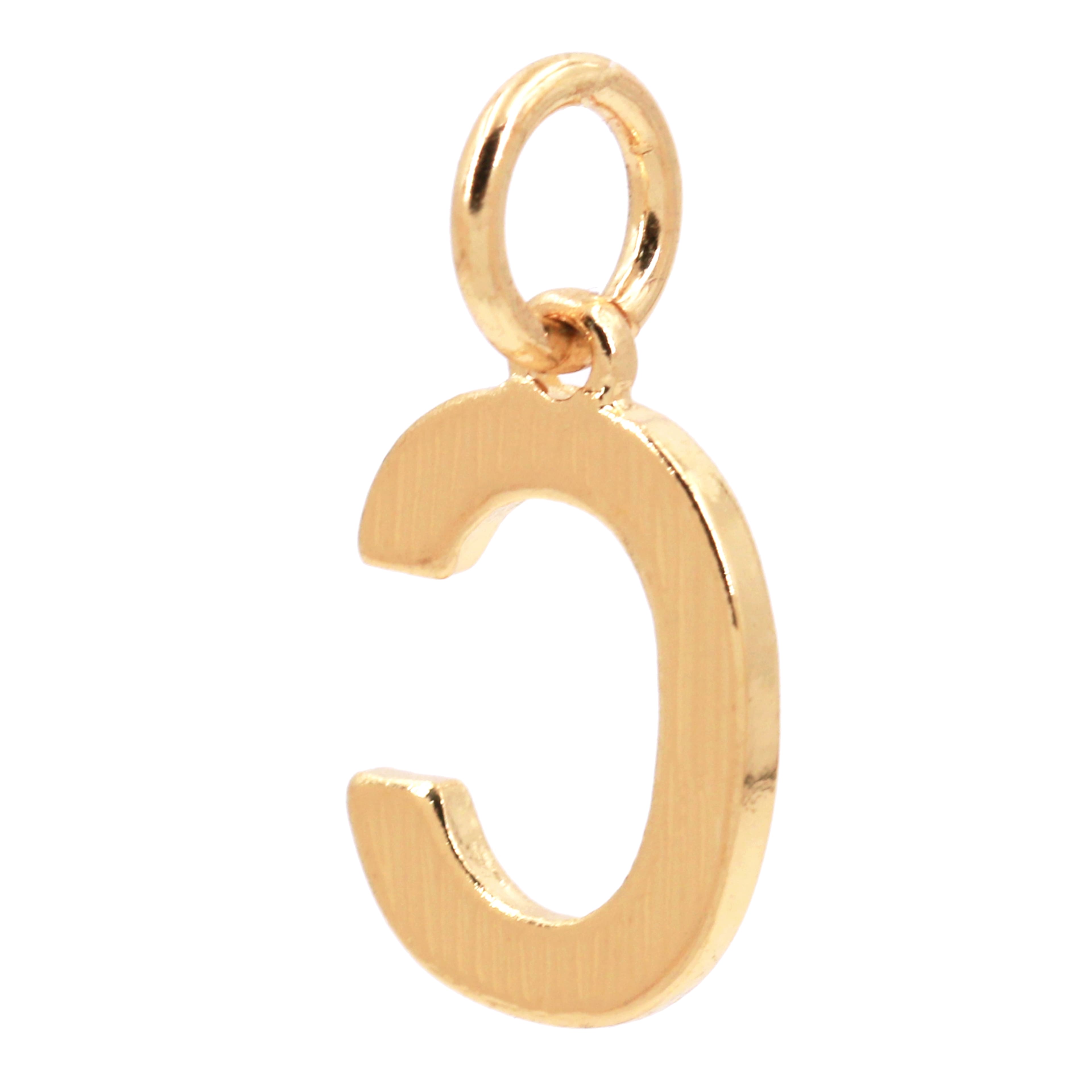 14K Gold Plated Letter Charm by Bead Landing&#x2122;