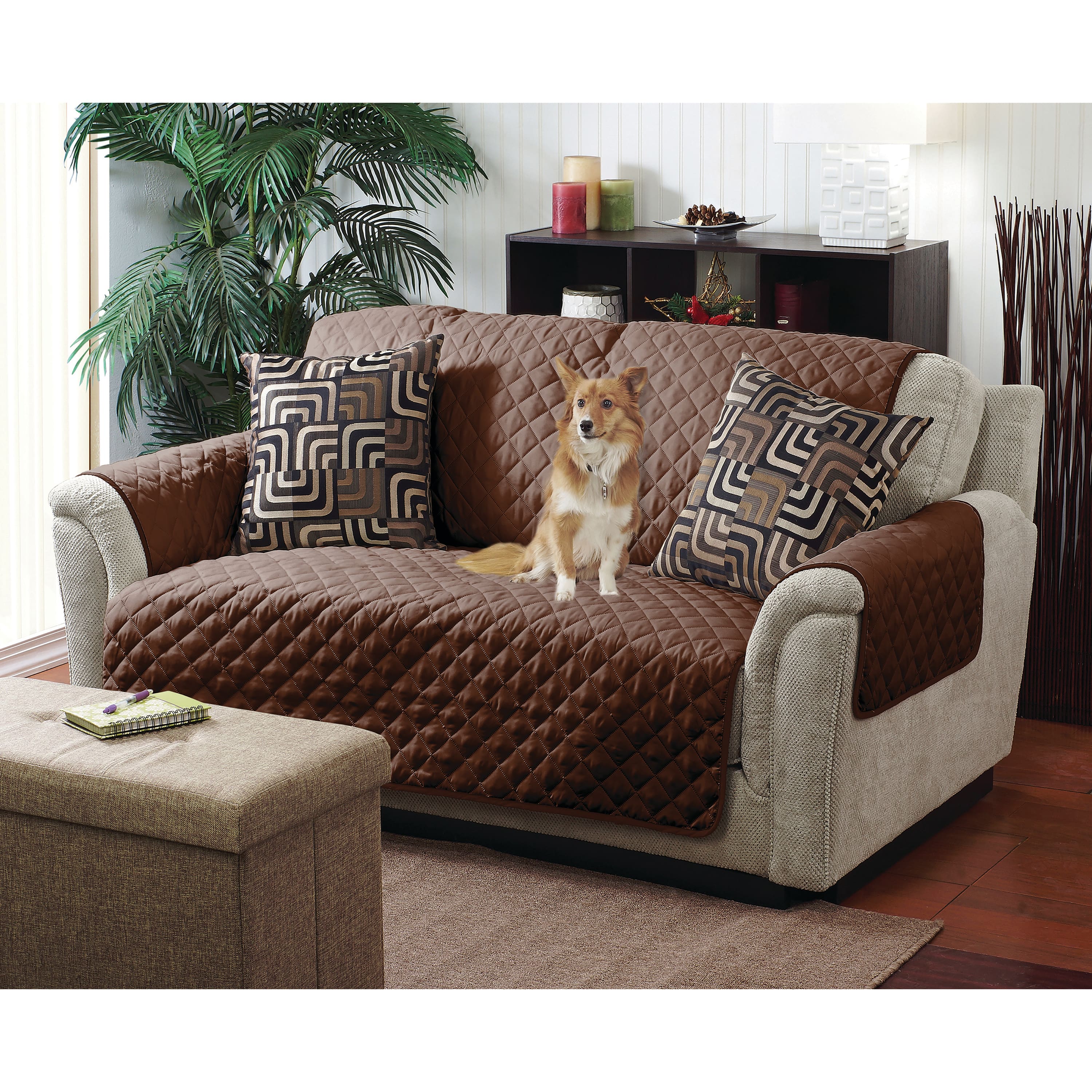 Home Details Reversible Quilted Furniture Sofa Protector