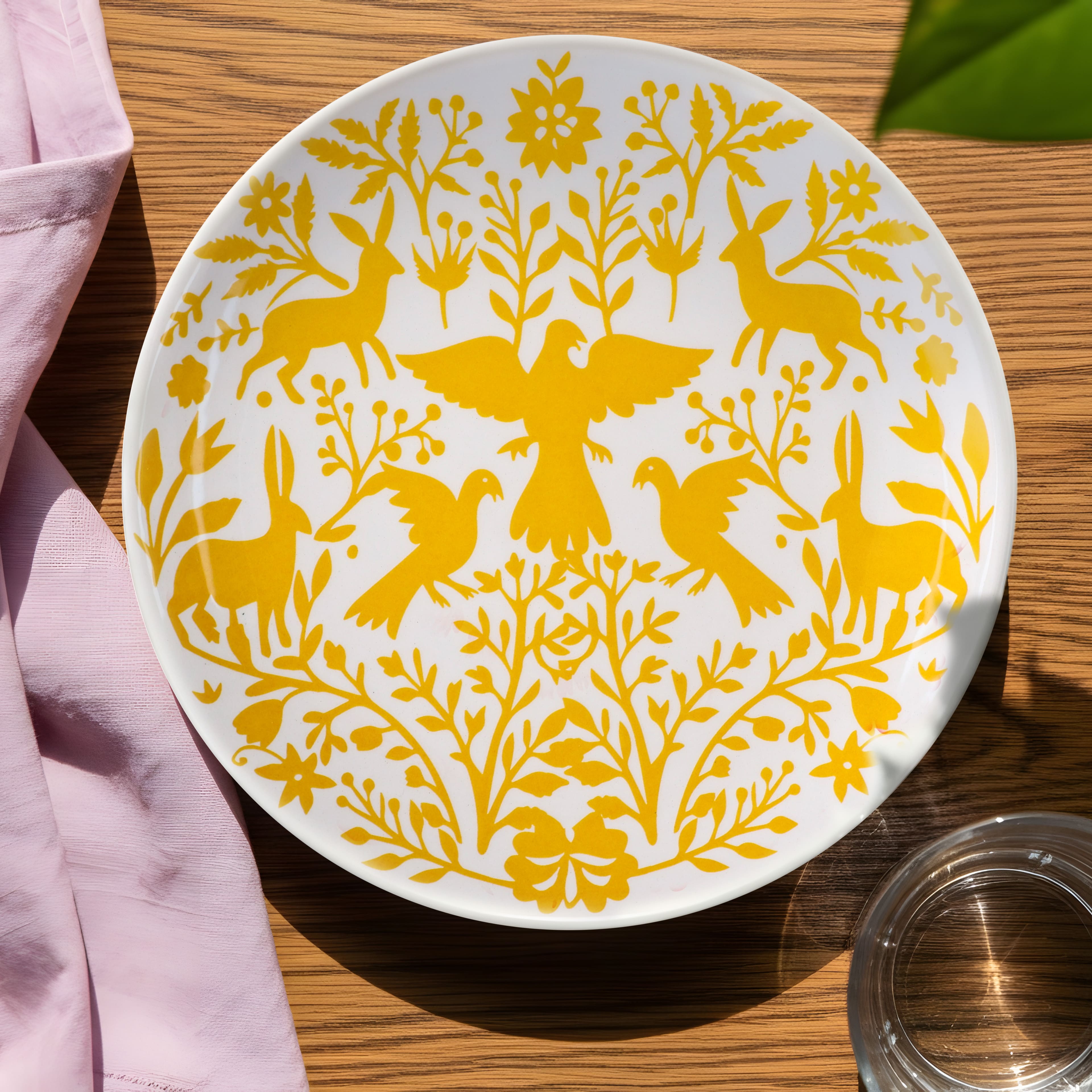 7" Yellow Ceramic Plate by Ashland®
