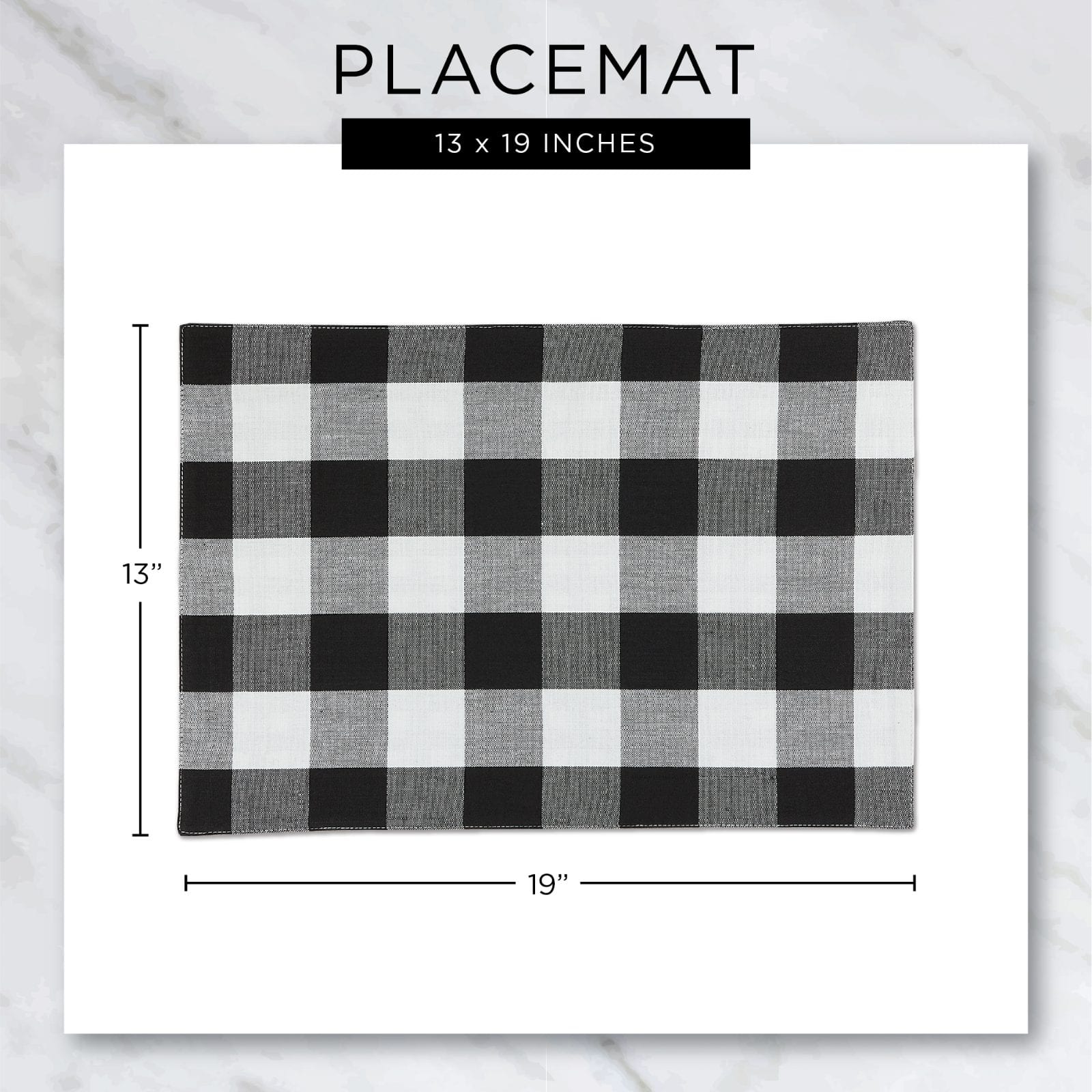 DII&#xAE; 2-Tone Ribbed Placemats, 6ct.