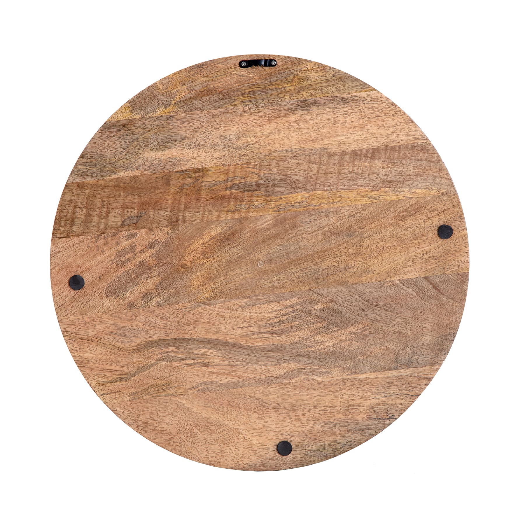 Habitat Izzy 20" Natural Crosshatch Round Wood Wall Art
