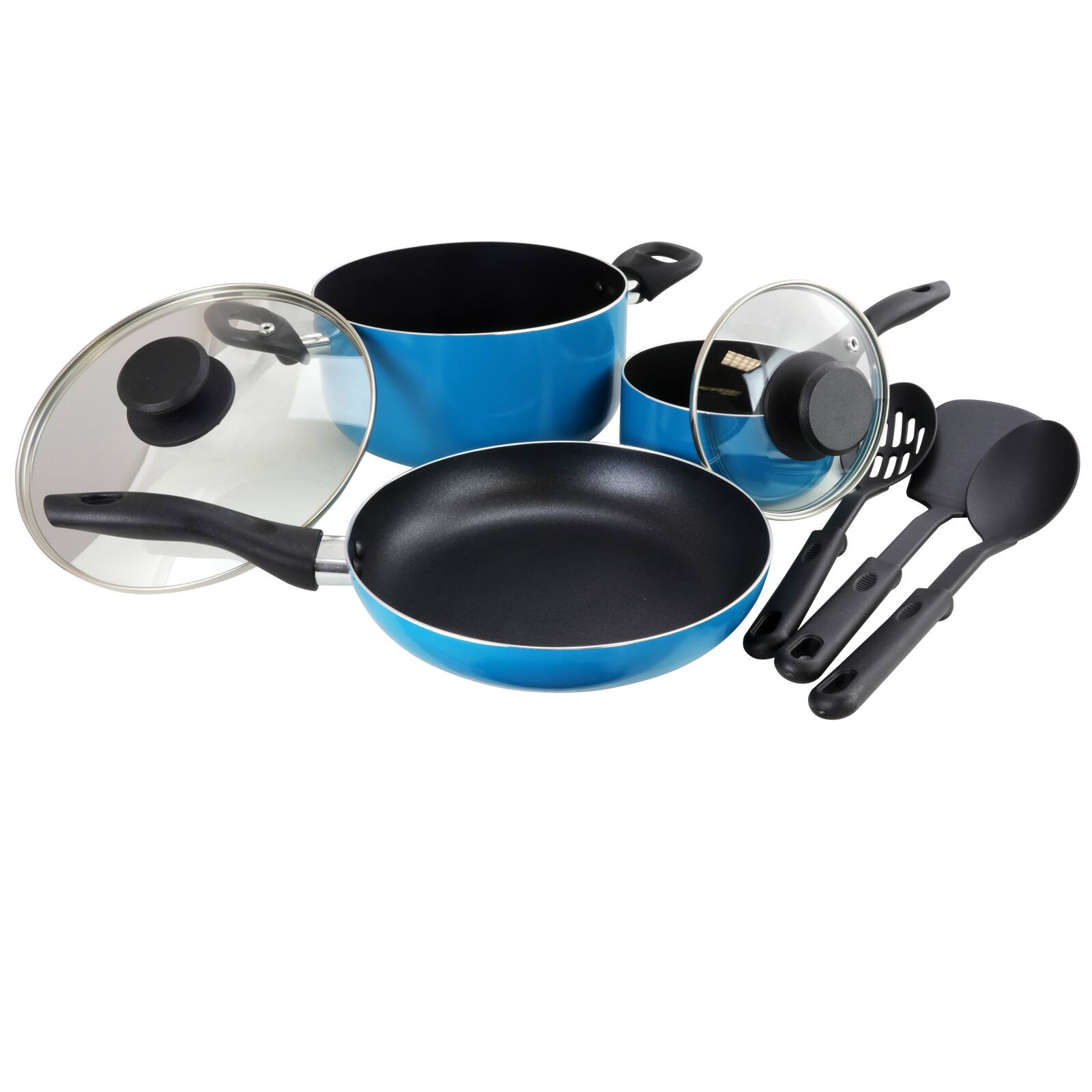 Gibson Home® Palmer 8-Piece Turquoise Cookware Set