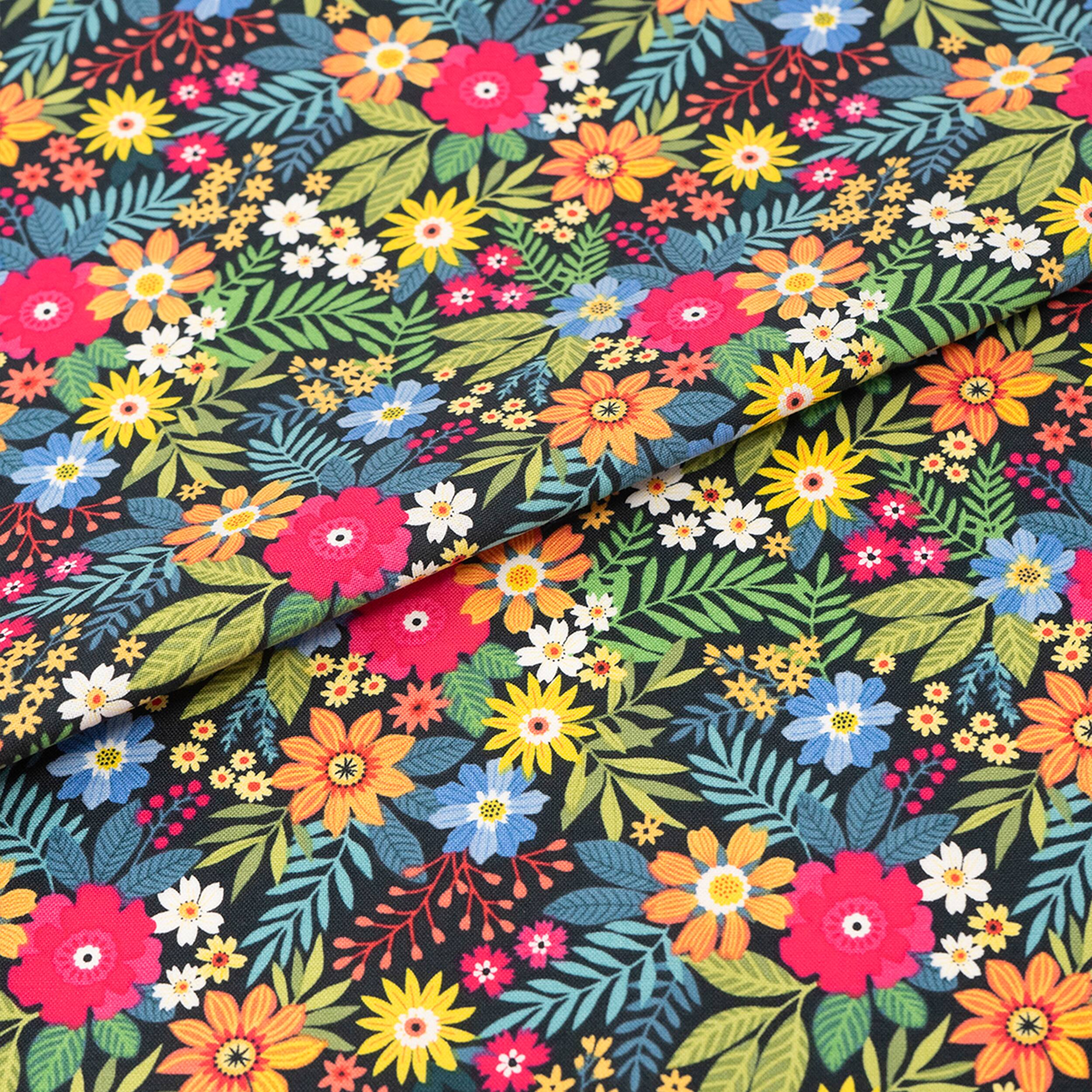 SINGER Blooms &#x26; Greenery Cotton Fabric