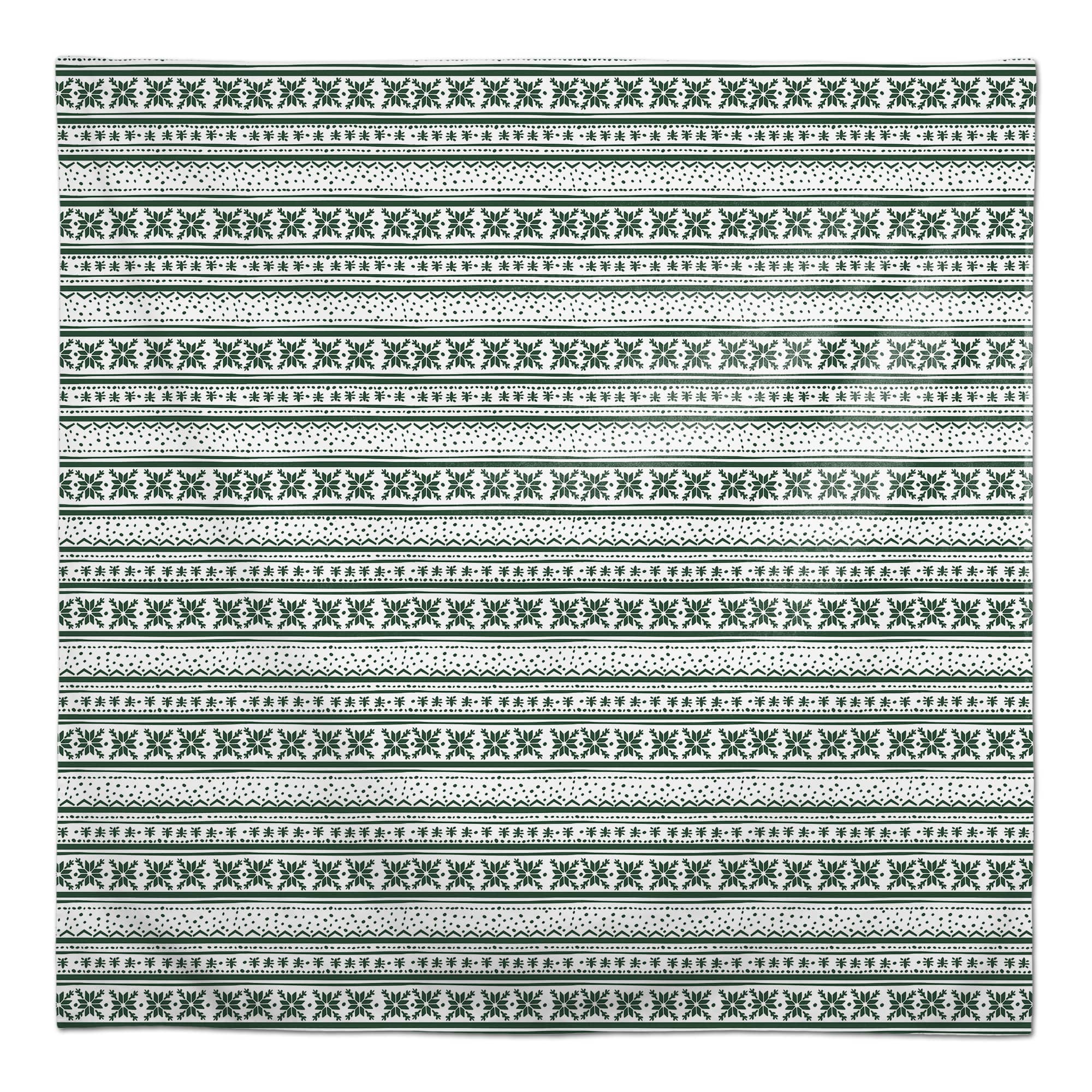 58&#x22; Green Pattern Tablecloth