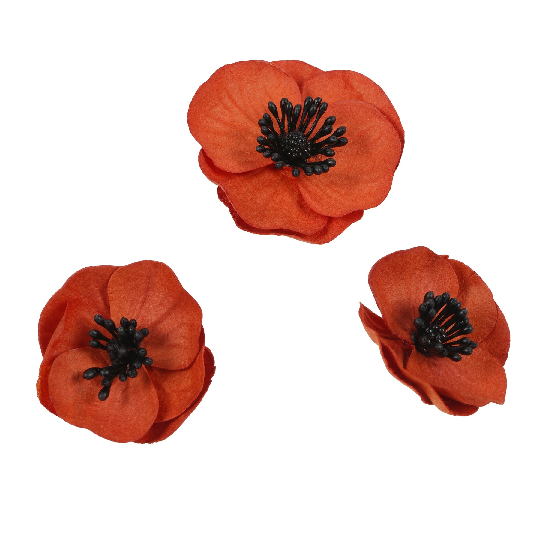 12 Packs: 12 ct. (144 total) Red Poppy Paper Flowers by Recollections&#x2122;
