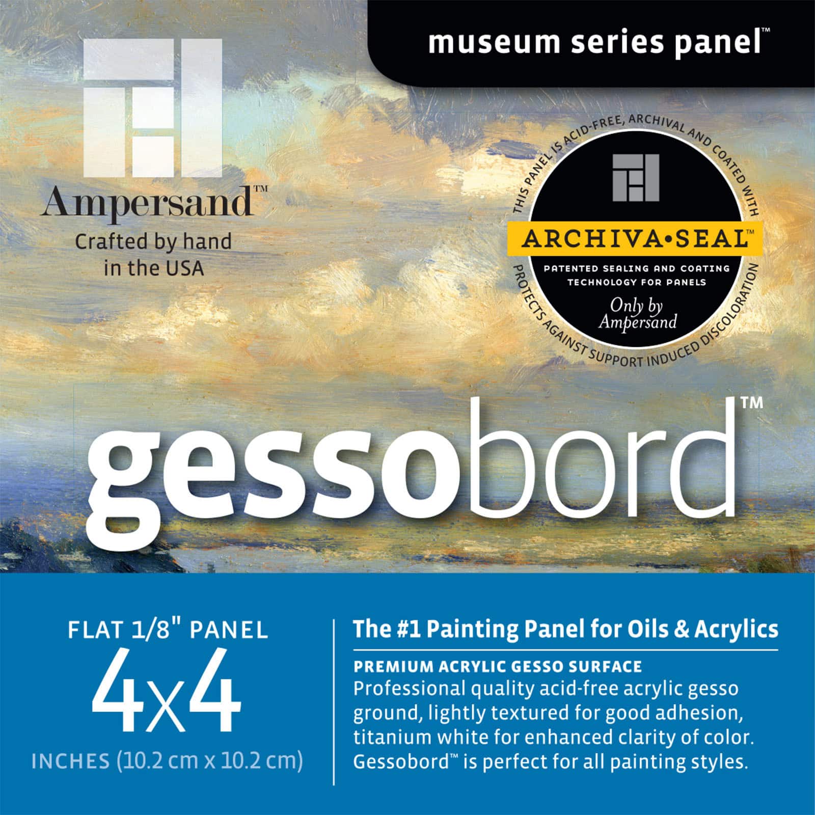 Ampersand™ Gessobord™ Flat 1/8 Panel