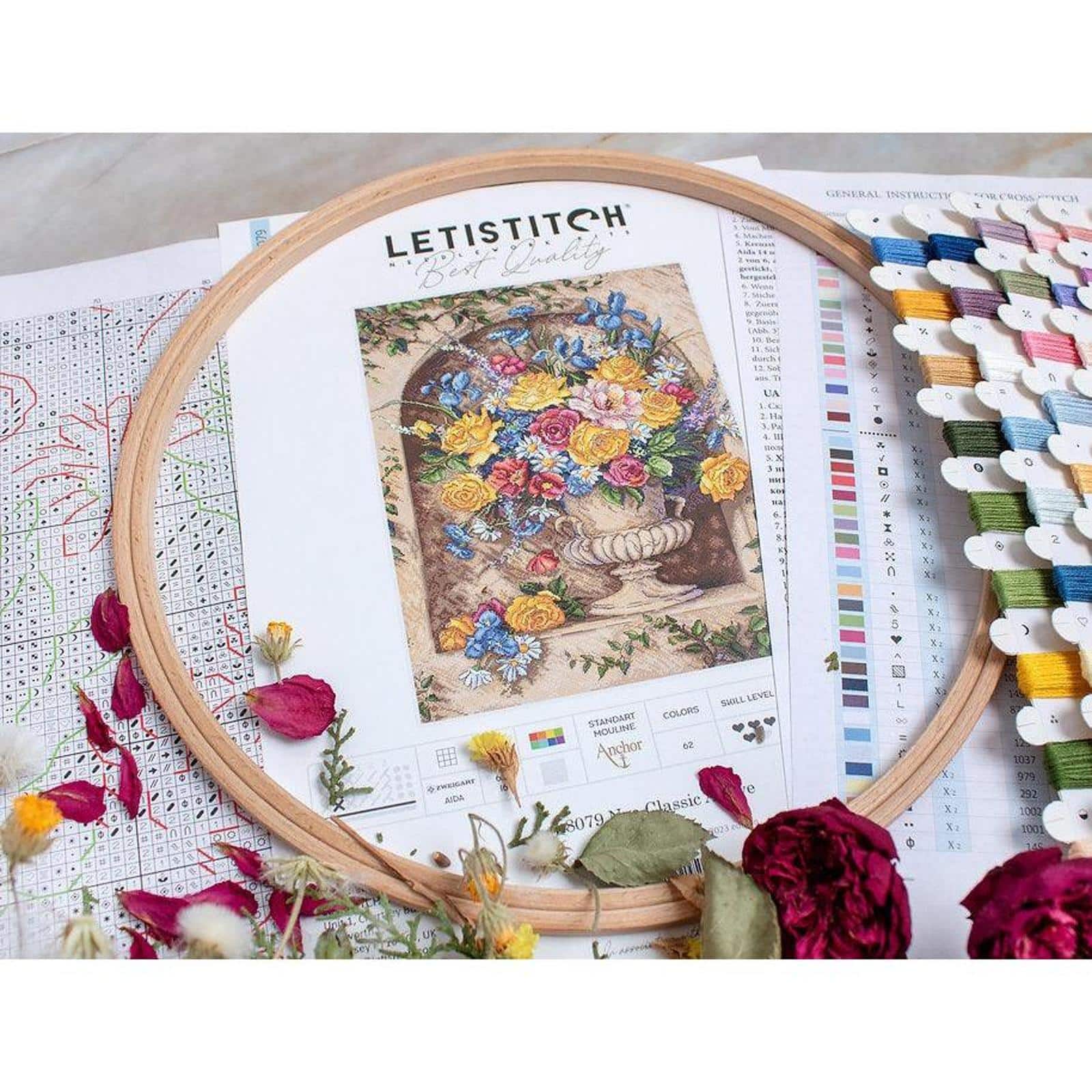 LetiStitch Neo Classic Alcove Counted Cross Stitch Kit