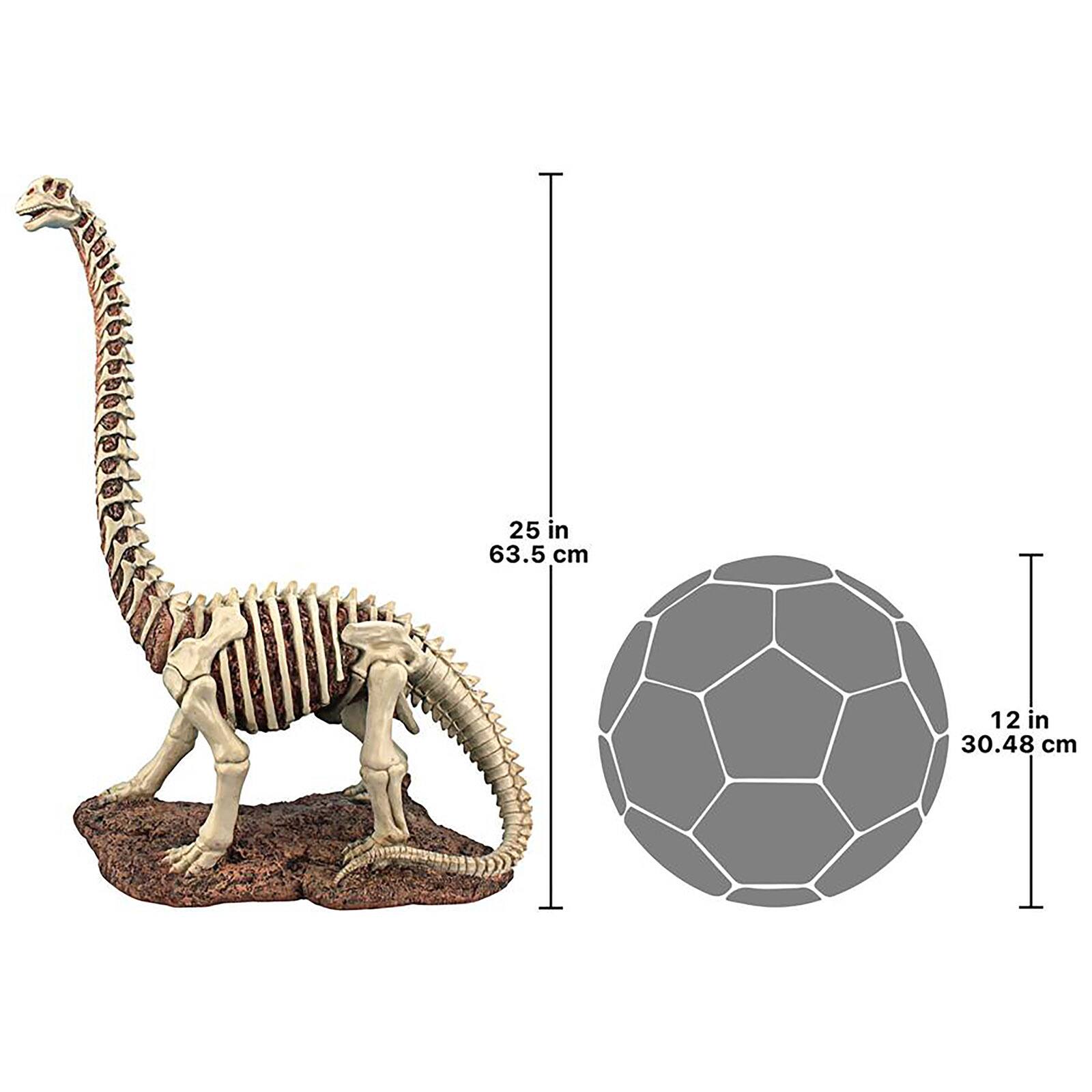 Design Toscano Bad to the Bone, Jurassic Brachiosaurus Dinosaur Statue