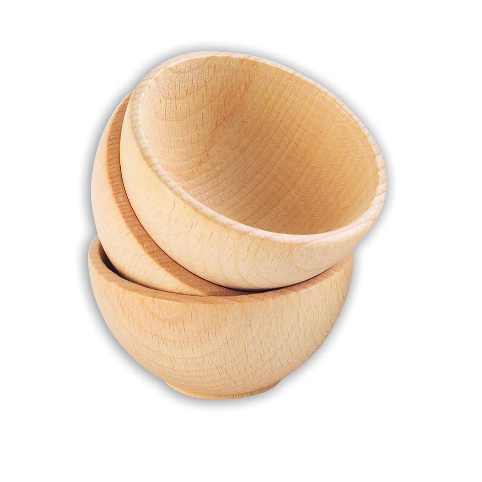 Wooden mixing bowl