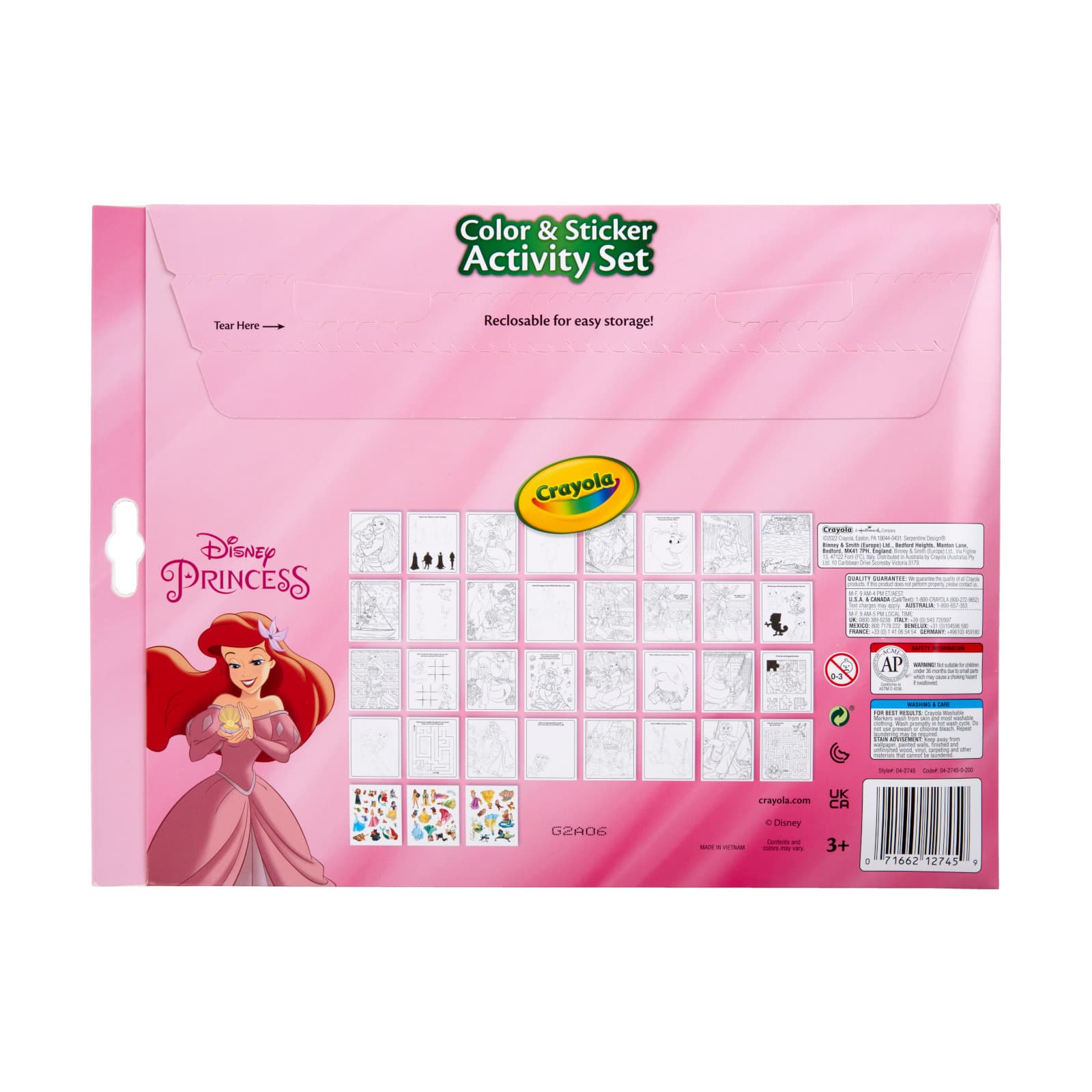 Crayola Princess Color & Sticker Activity Set : Target