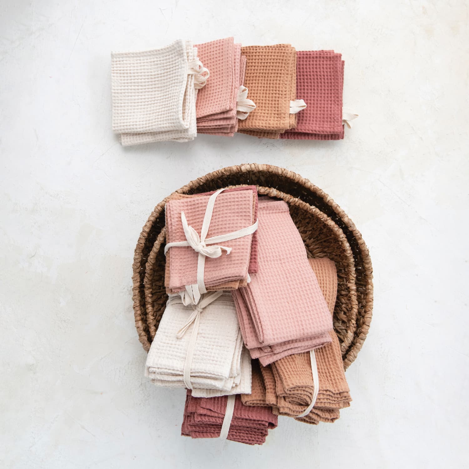 Woven Linen &#x26; Cotton Waffle Dinner Napkins, 4ct.