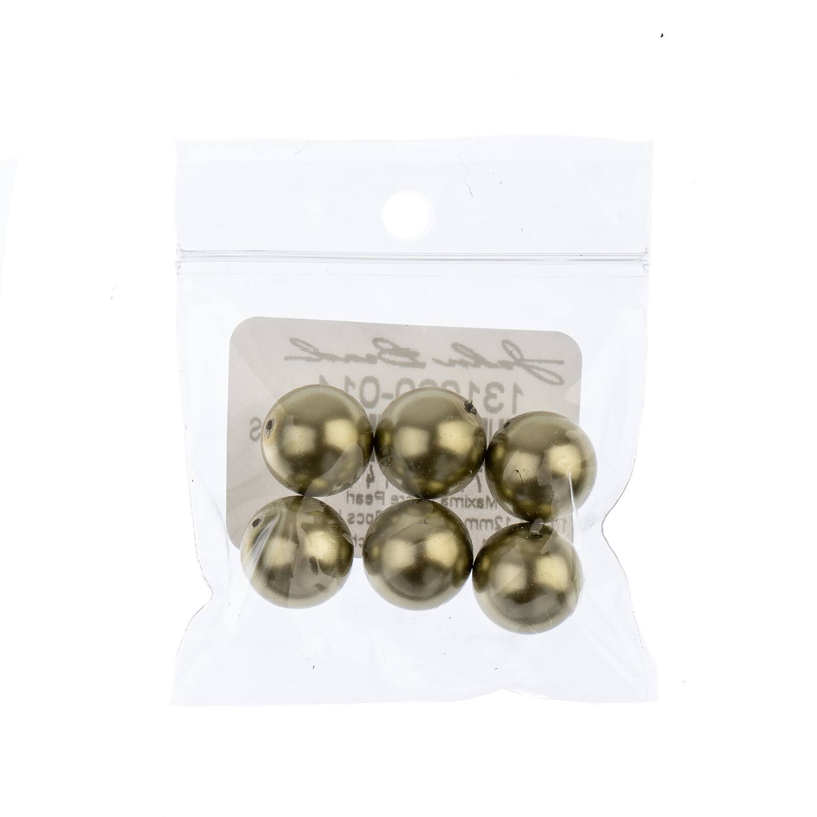 Preciosa Maxima 12mm Round Nacre Pearls, 6ct.