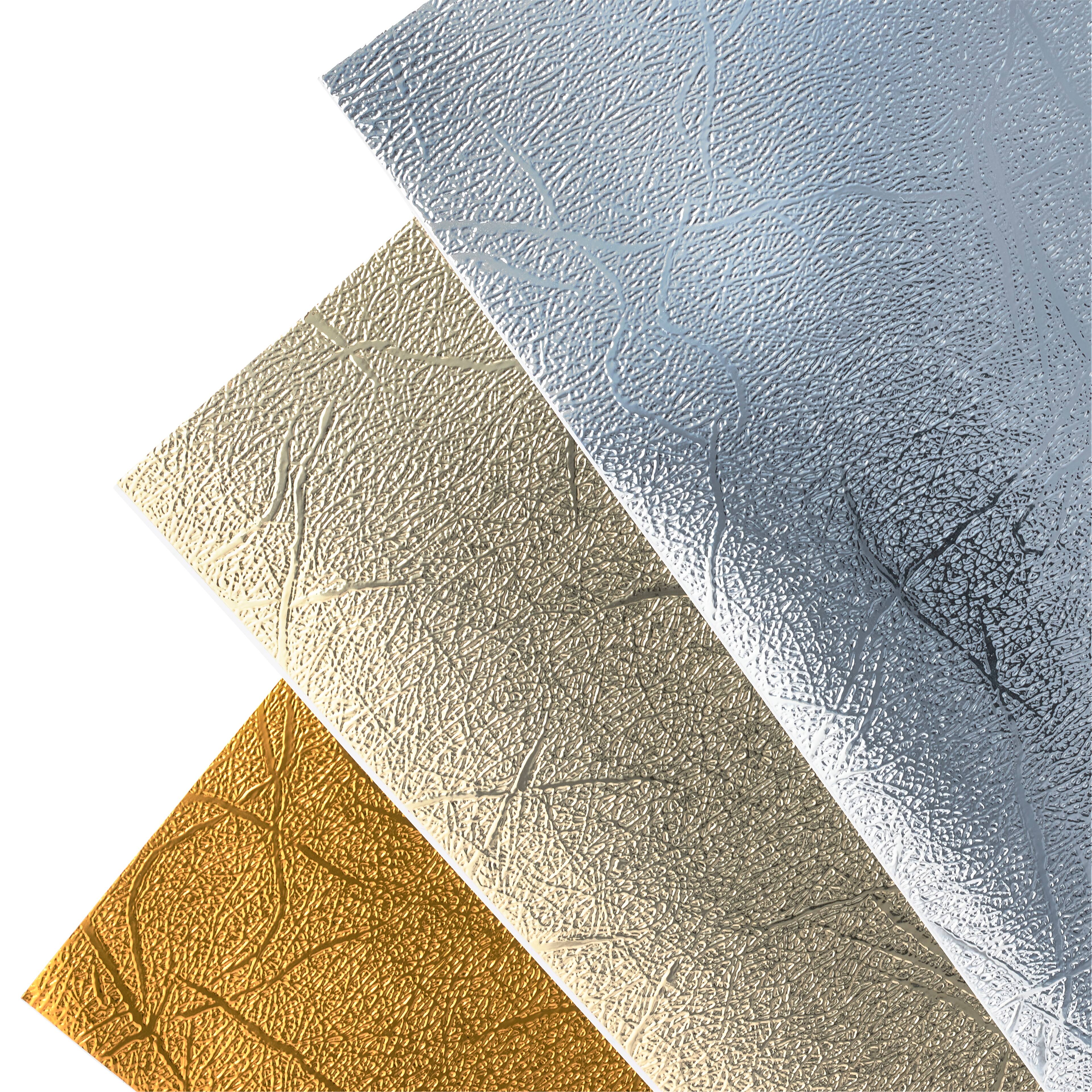 9 Packs: 3 ct. (27 total) Cricut® Precious Metals PVP Textured Metallic Vinyl