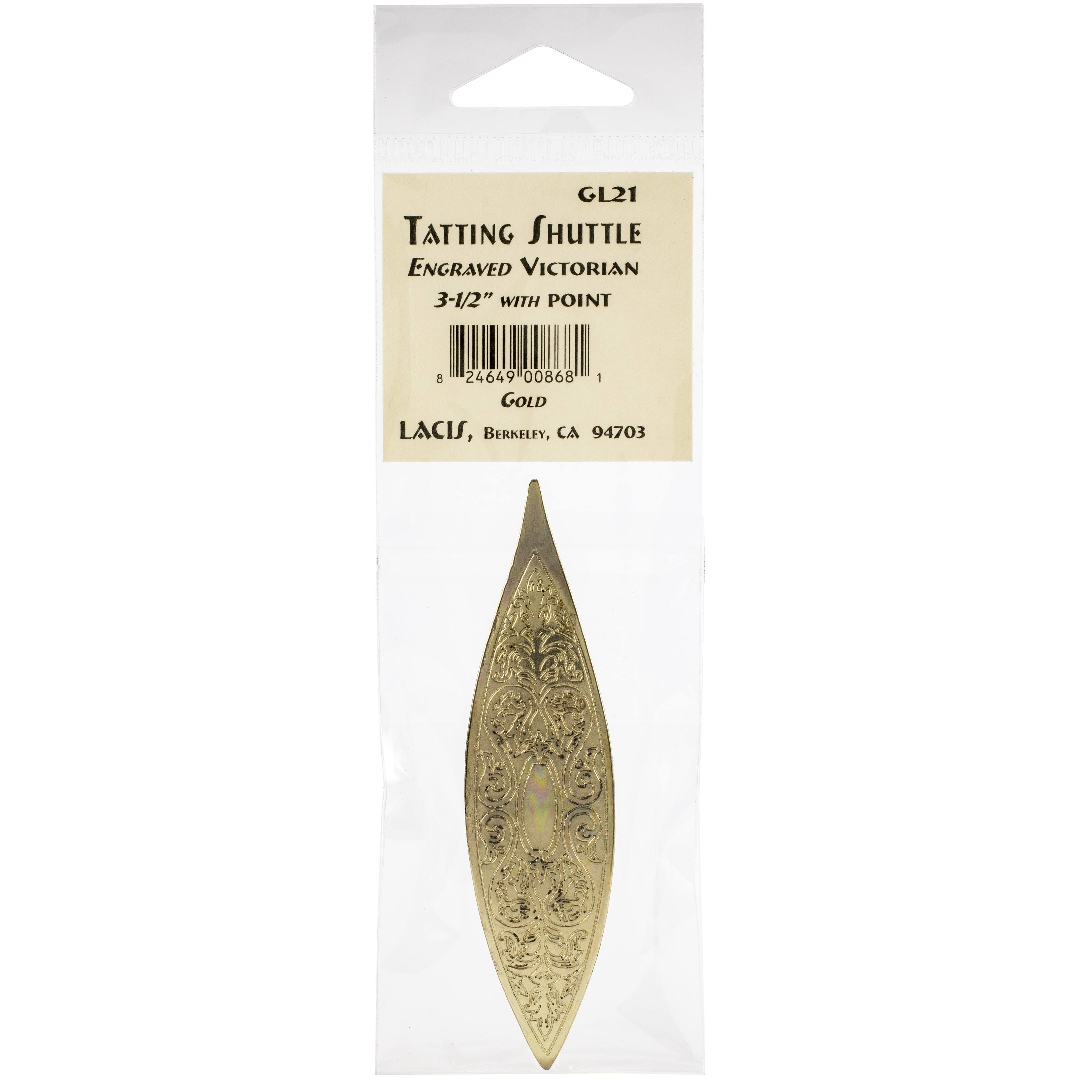 Lacis Victorian Engraved Tatting Shuttle
