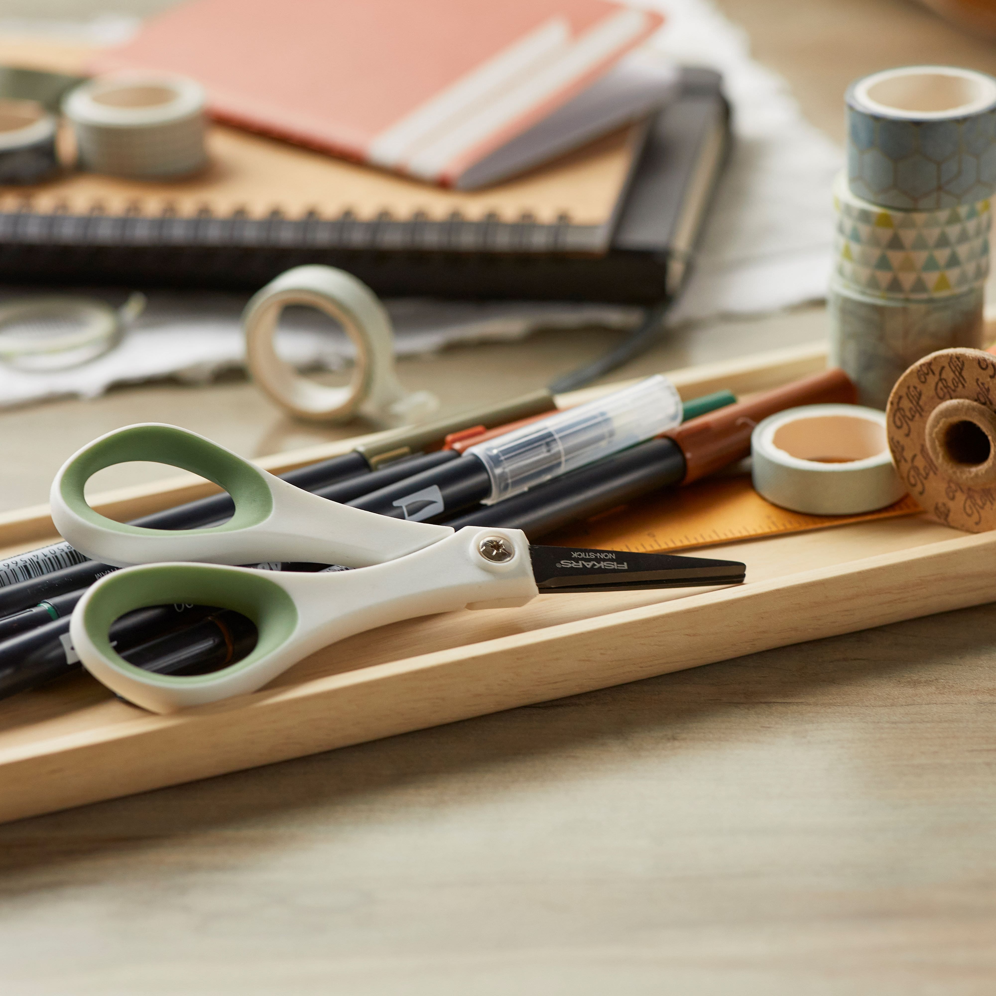 Fiskars® Nonstick Titanium Softgrip® Detail Scissors