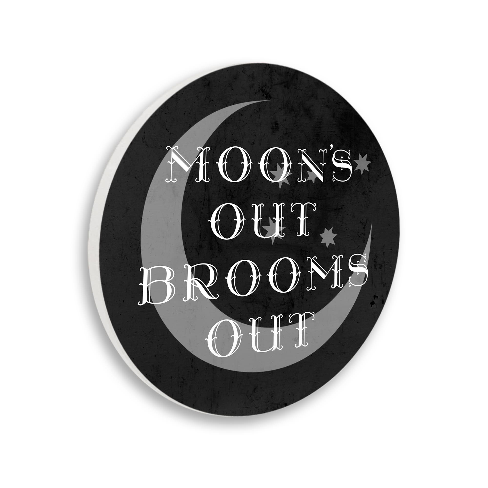 Stupell Industries Moon's Out Brooms Out Phrase Wall Plaque Art