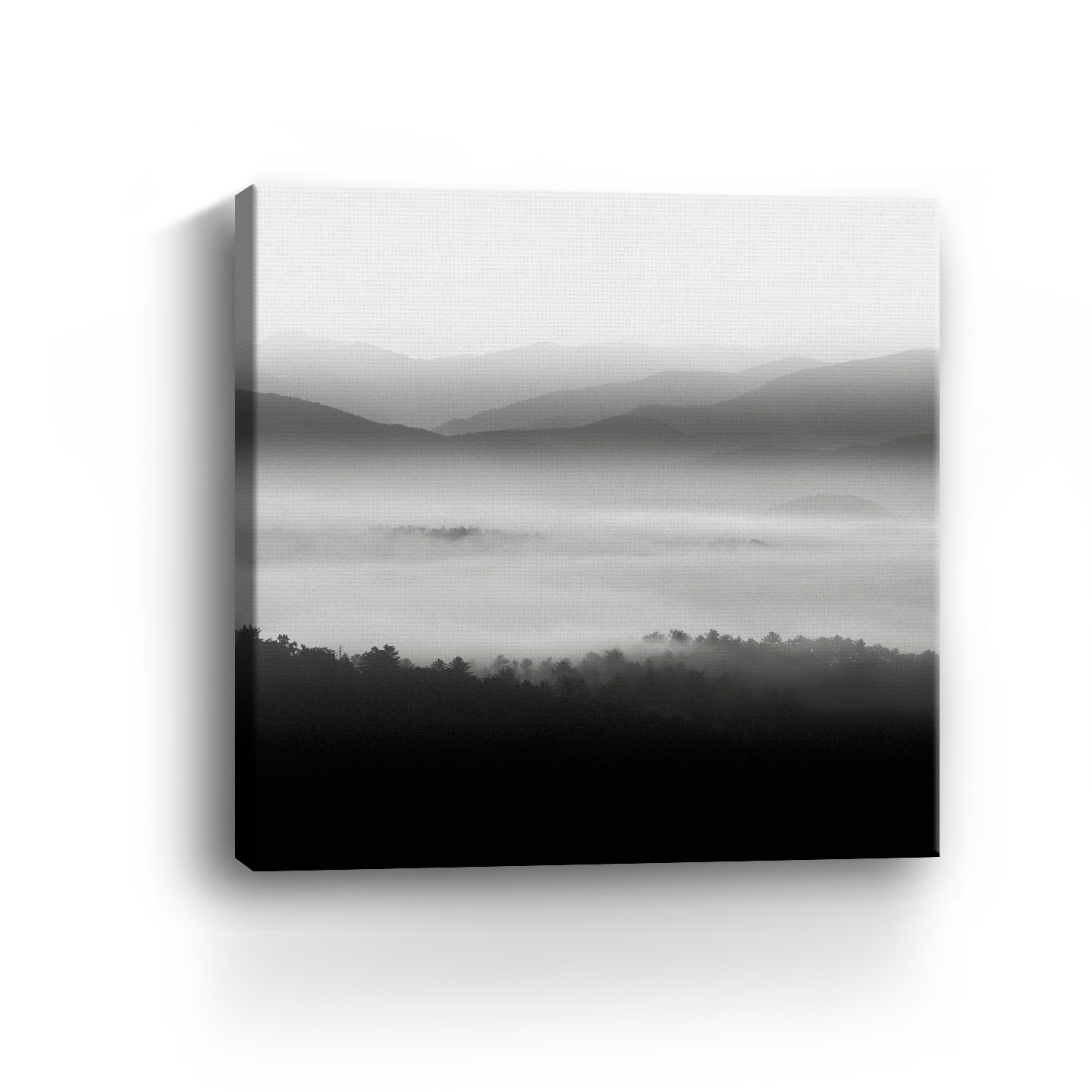 Lumaprints Still Morning Smoky Mountains Canvas Wall Art
