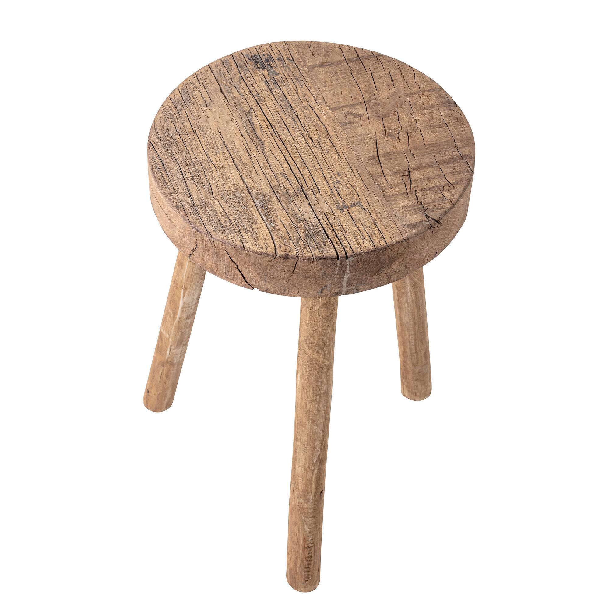 Hello Honey® Natural Round Mango Wood Stool